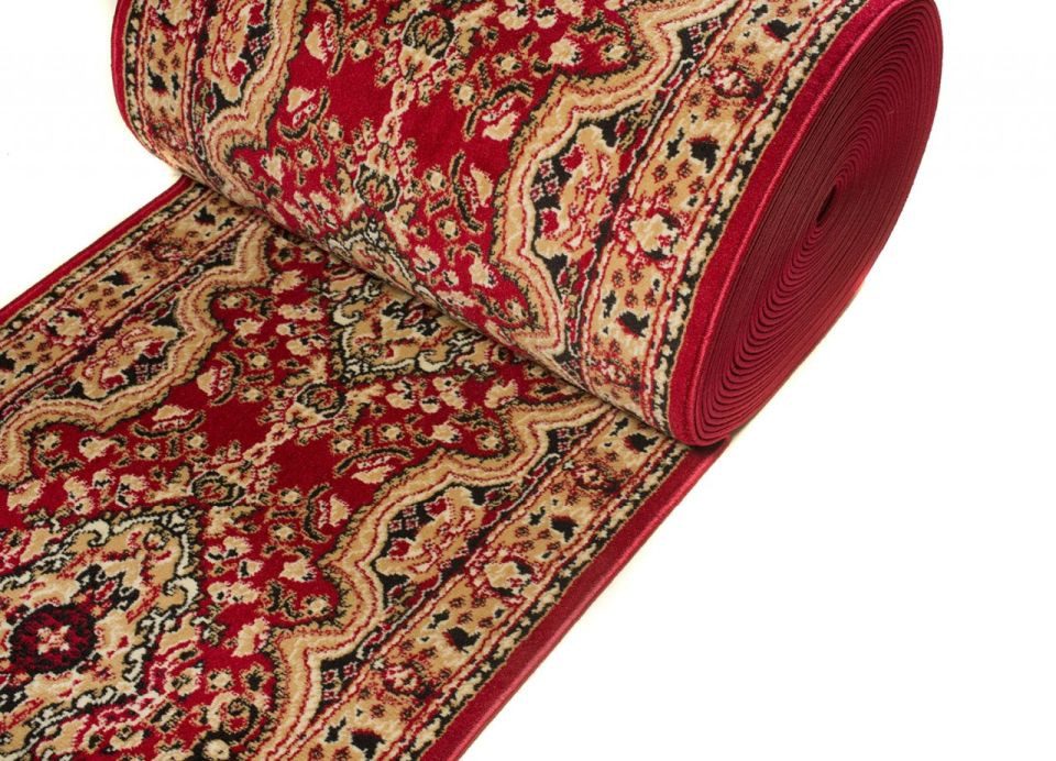 Mazovia Läufer Klassisch Orientalisch Rot Flur, Schlafzimmer, Diele, Fußbodenheizung – Bild 5 von 5