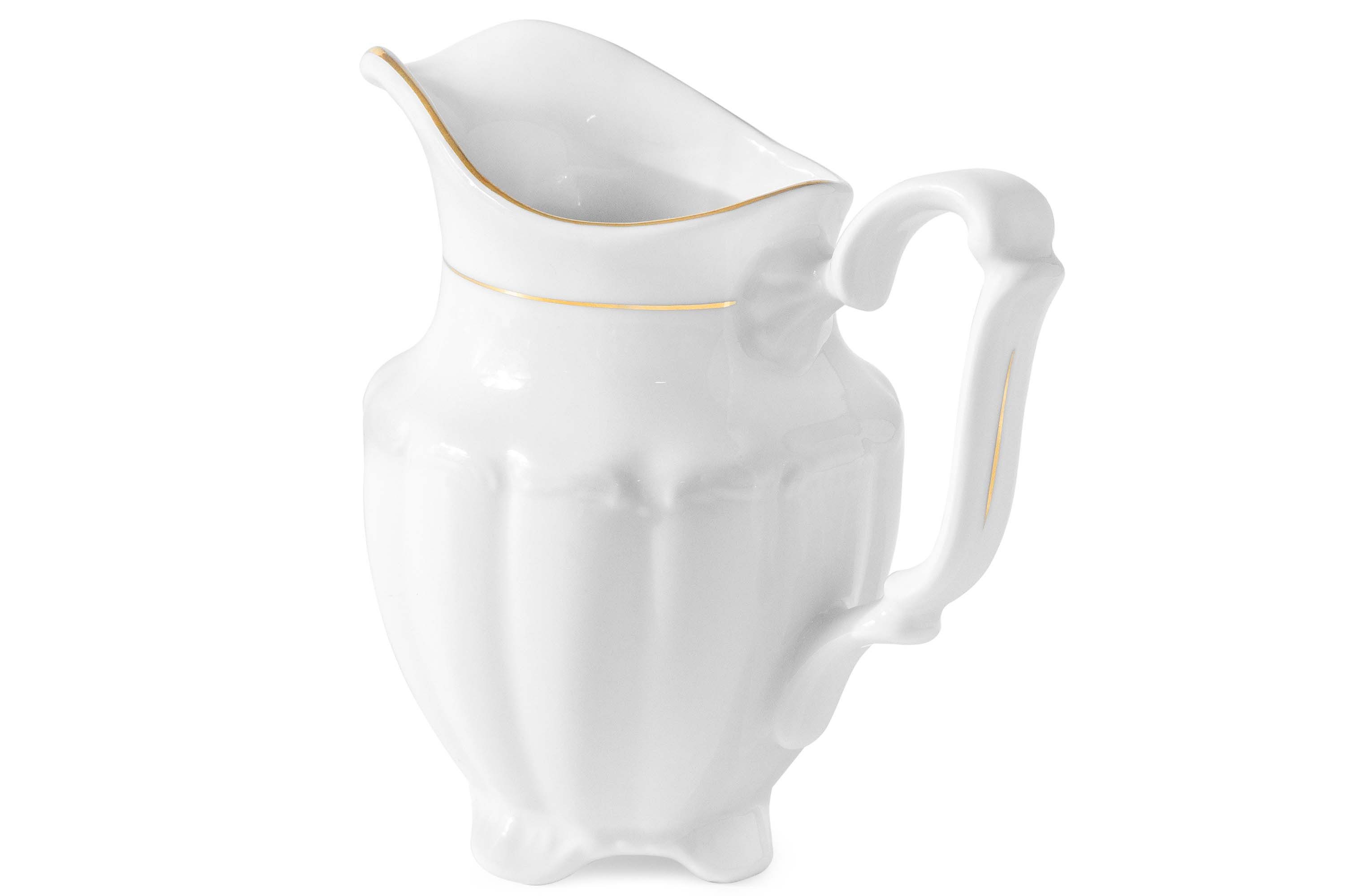 KONSIMO® Milchkännchen CHODZIEZ MARIA TERESA Milchkrug, Milchkanne, 0.3 l, Hochwertiges Premium-Porzellan, Handdekoration in echtem Gold