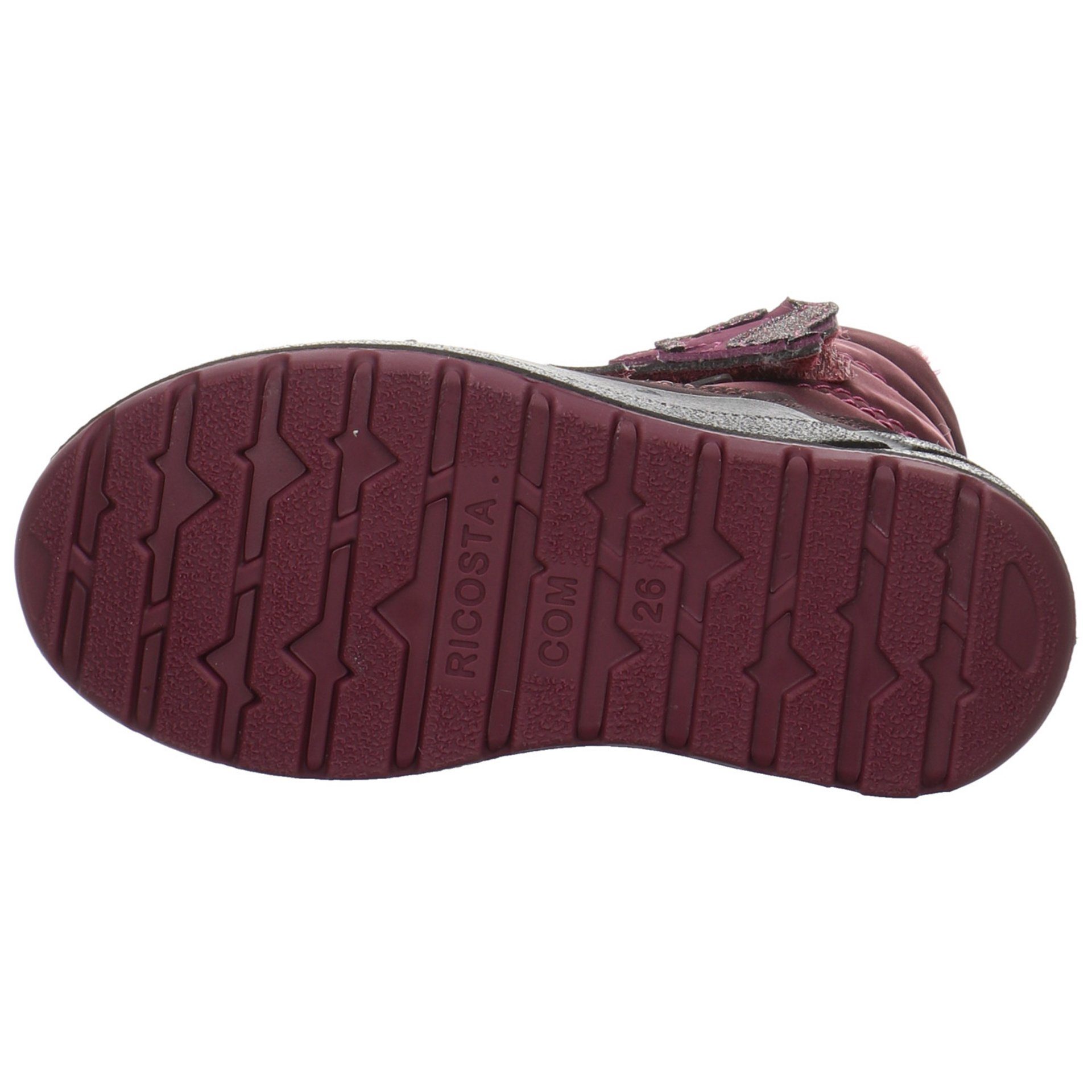 Ricosta Garei Boots Textil Bordeaux uni Textil Stiefel