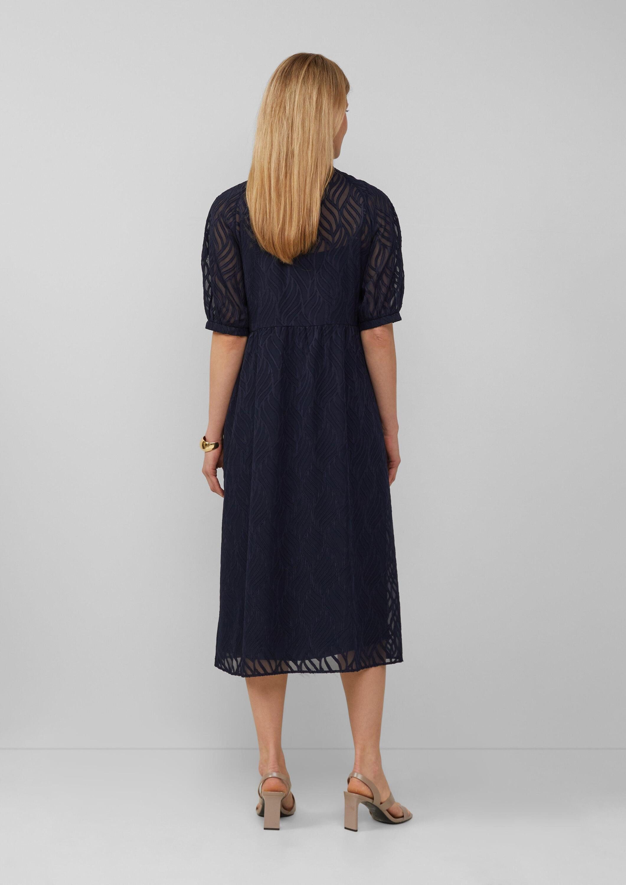 s.Oliver Midikleid Kleid Semitransparentes Maxikleid mit Futter
