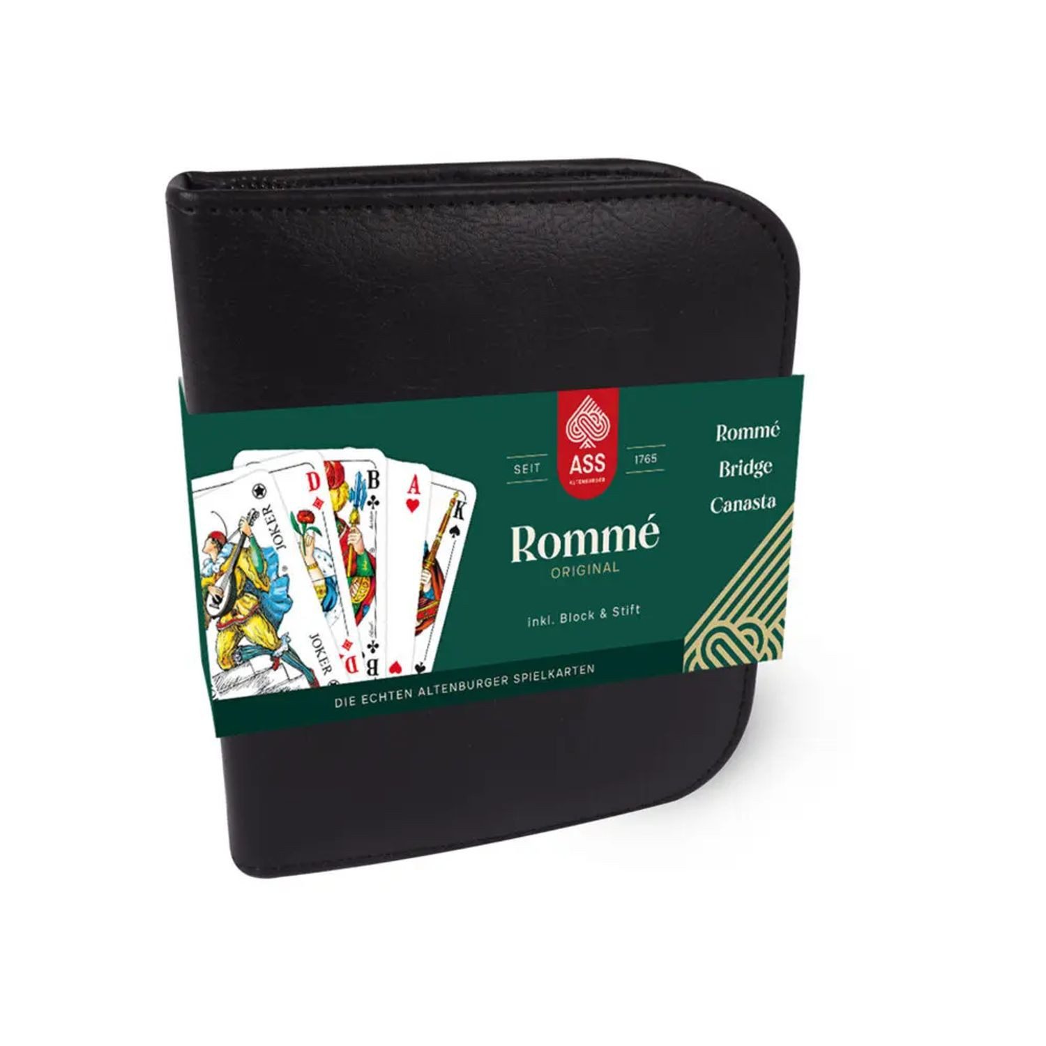 Cartamundi Spiel ASS Altenburger - Rommé, Kartenspiel, edles Kunstleder-Etui, franz....