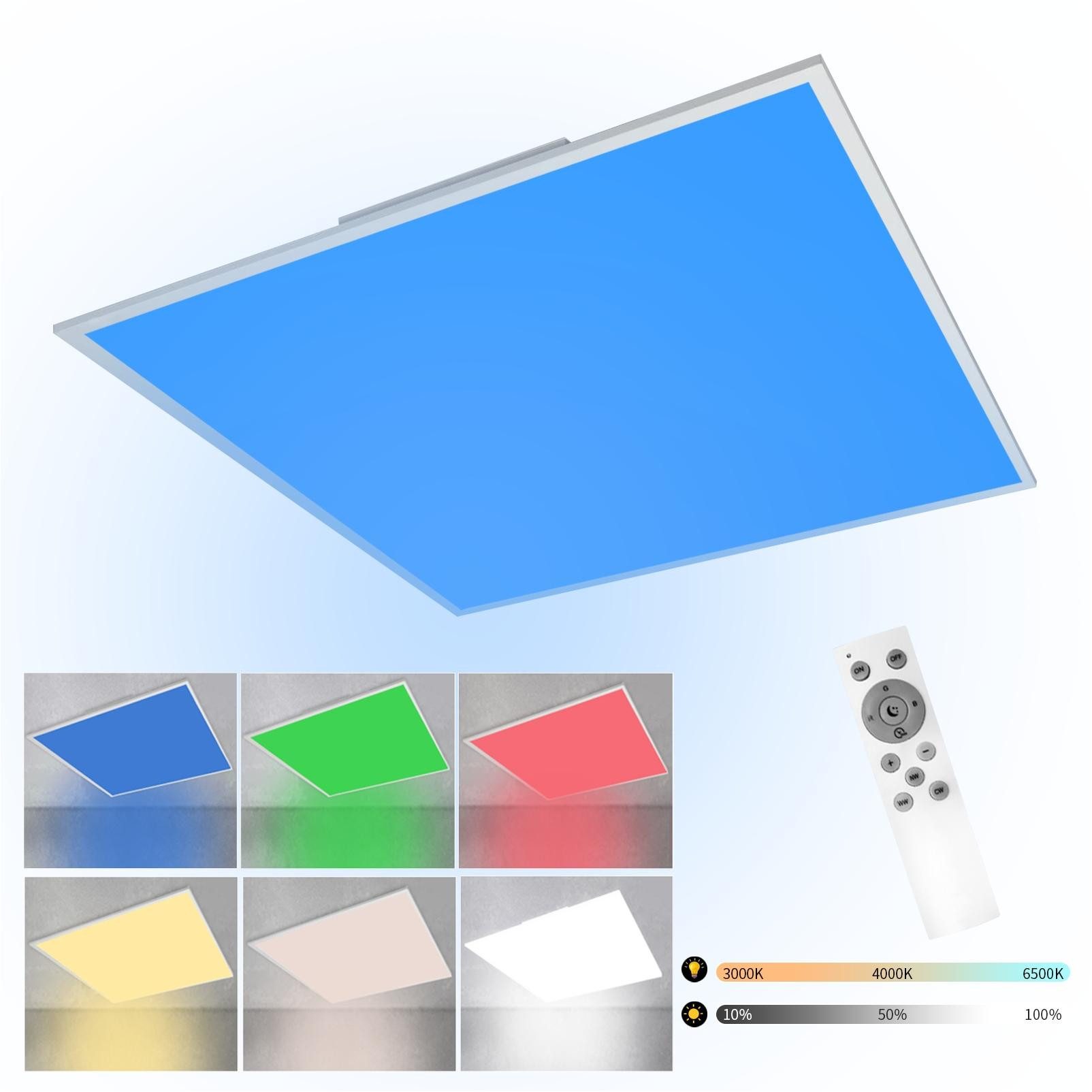 Nettlife LED Deckenleuchte LED Deckenleuchte RGB Farbwechsel, RGB Farbwechs günstig online kaufen