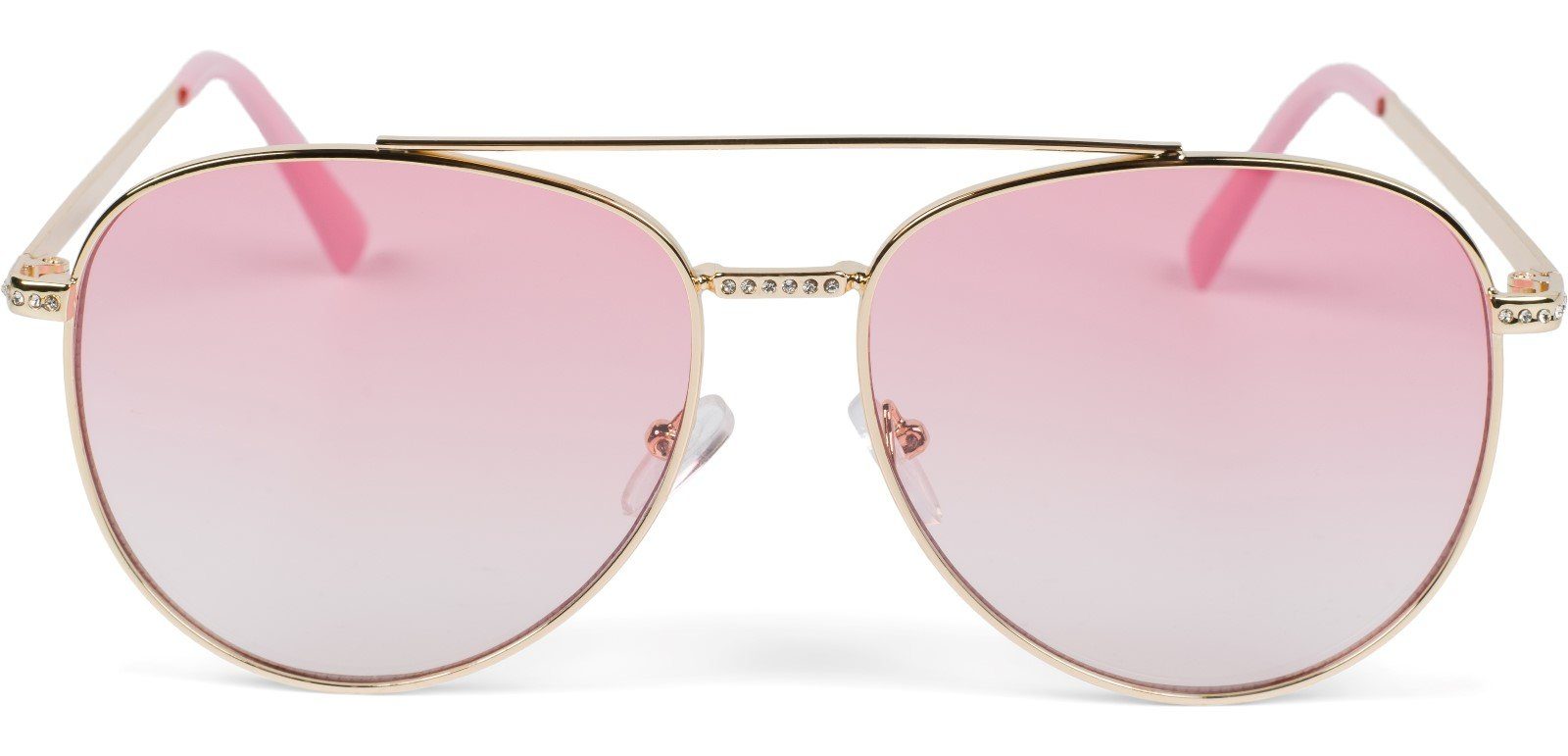 Pink Gold Gestell Verlauf Sonnenbrille styleBREAKER / Glas (1-St) Getönt