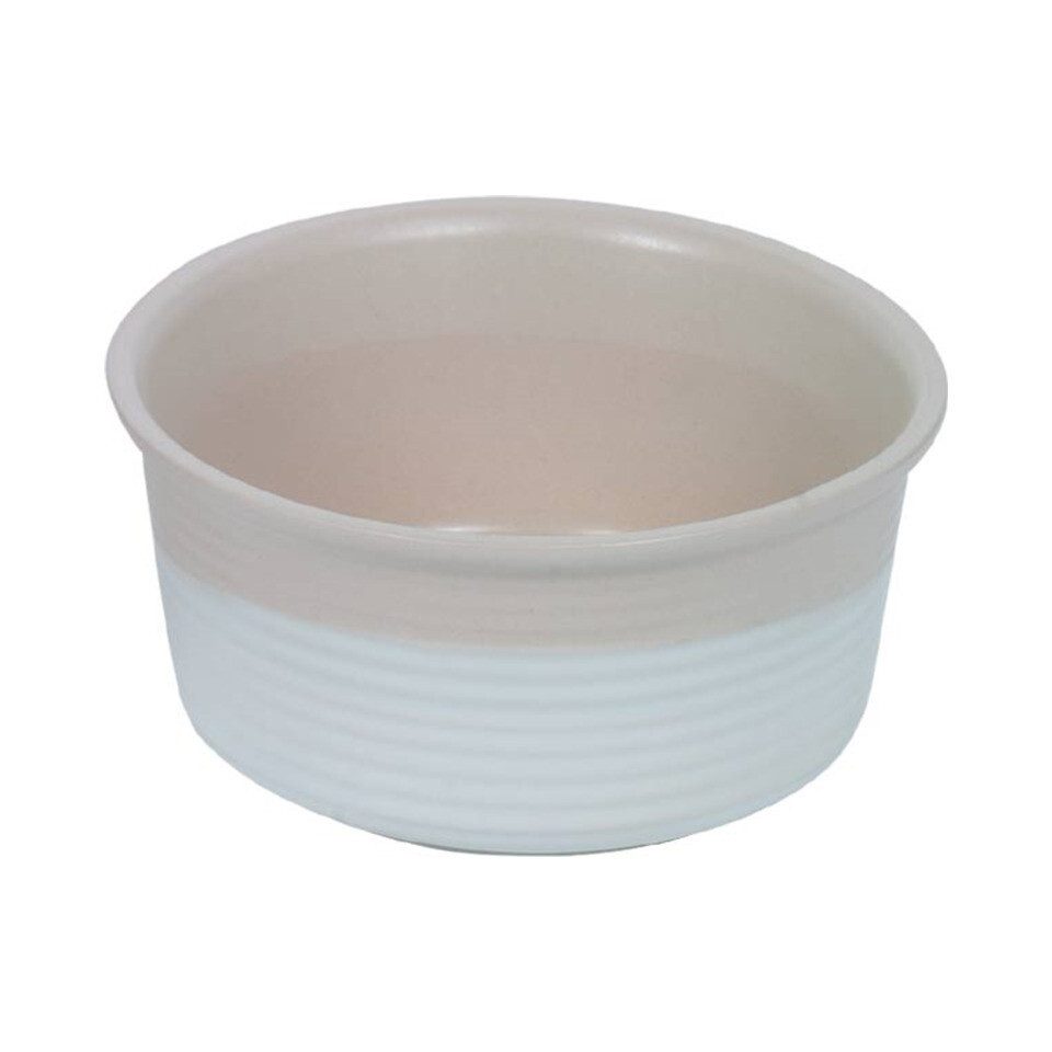 Futternapf Keramik Napf Neta weiß/creme