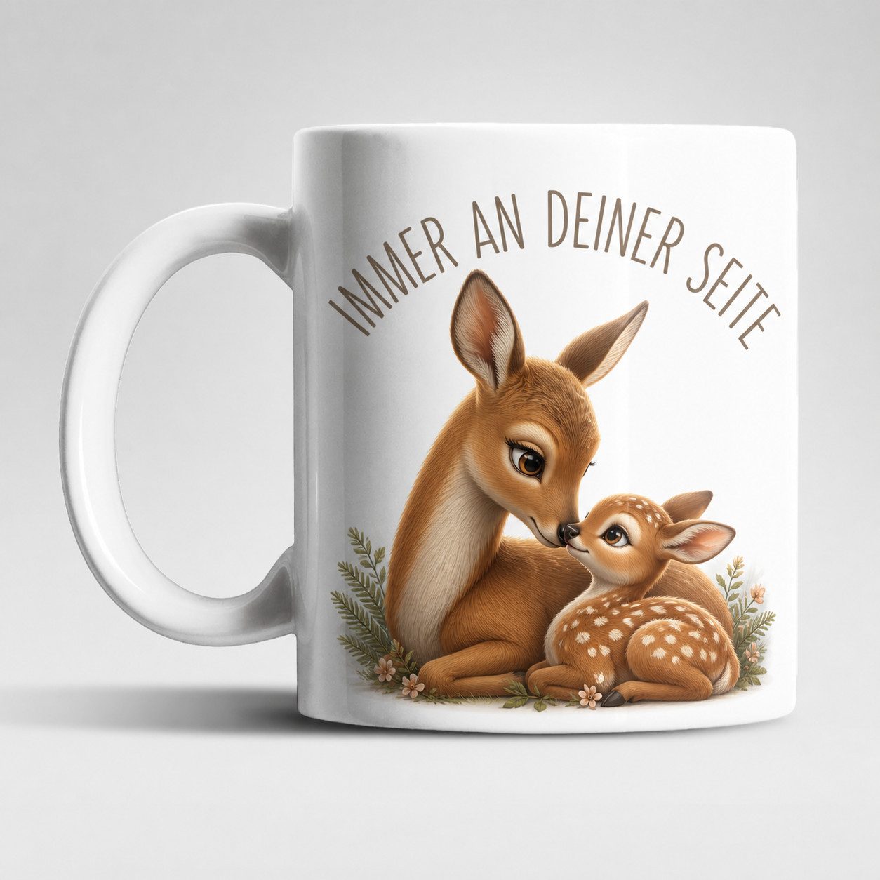 WS-Trend Tasse Immer an deiner Seite Tasse 325 ml Keramik Tiermotiv 3D, Keramik, 10 Motive zur Wahl