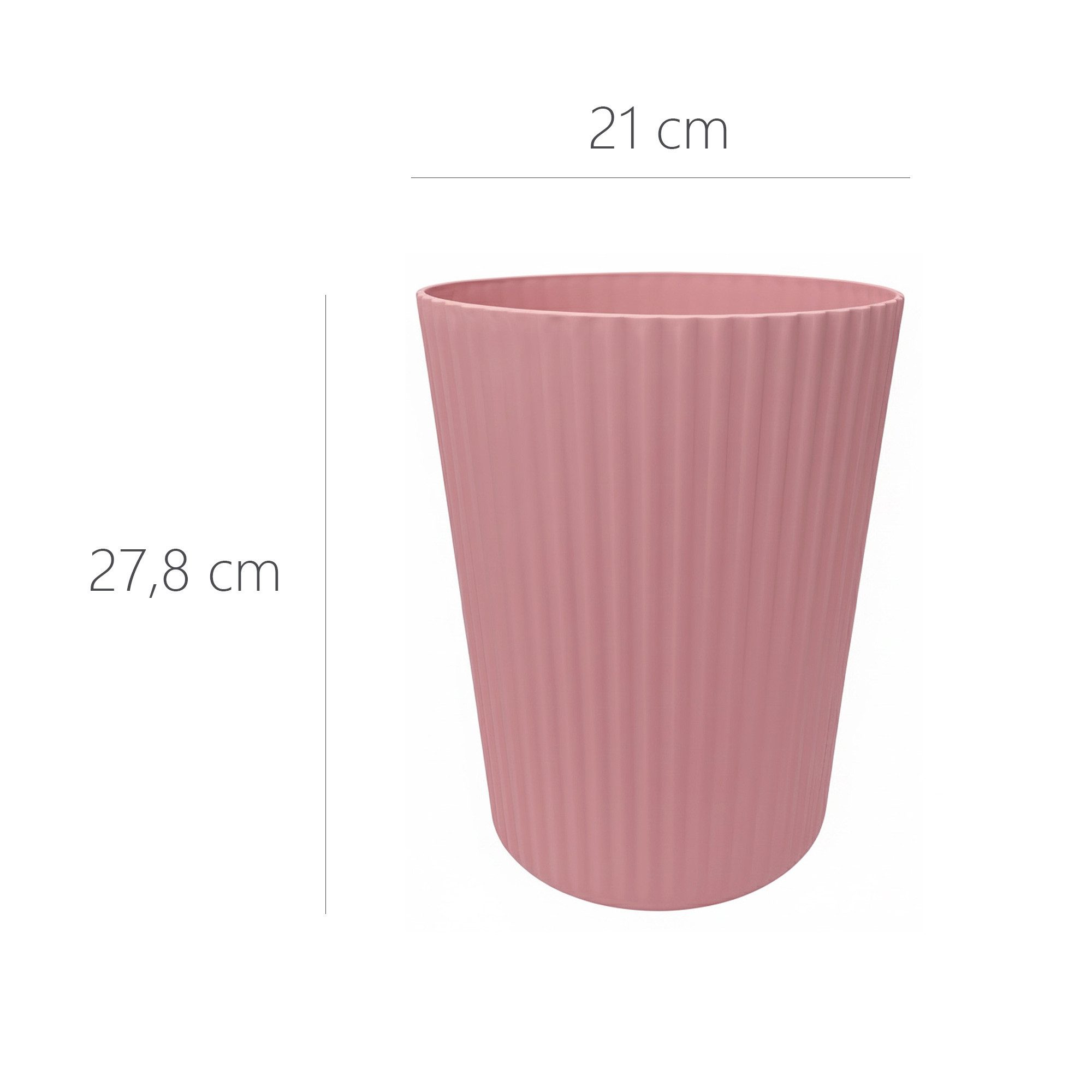 Sinoba Papierkorb ANX Mülleimer Papiereimer, aus stabilem Kunststoff ideal für Kinderzimmer Büro Höhe 27,8 cm 9L