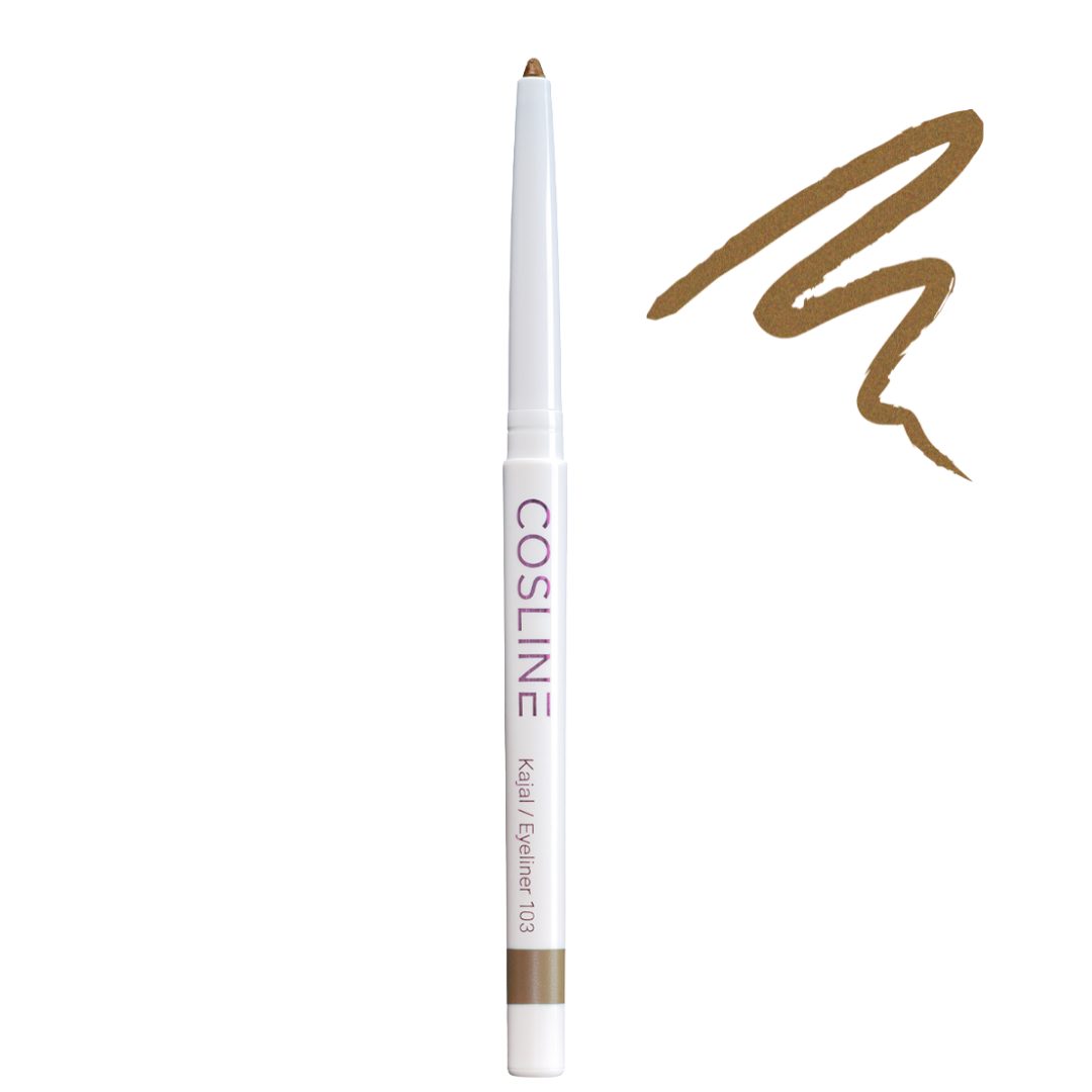 Cosline Cosmetics Kajal wasserfest, langanhaltend, cremig, 25 Farben, intensive Pigmentierung