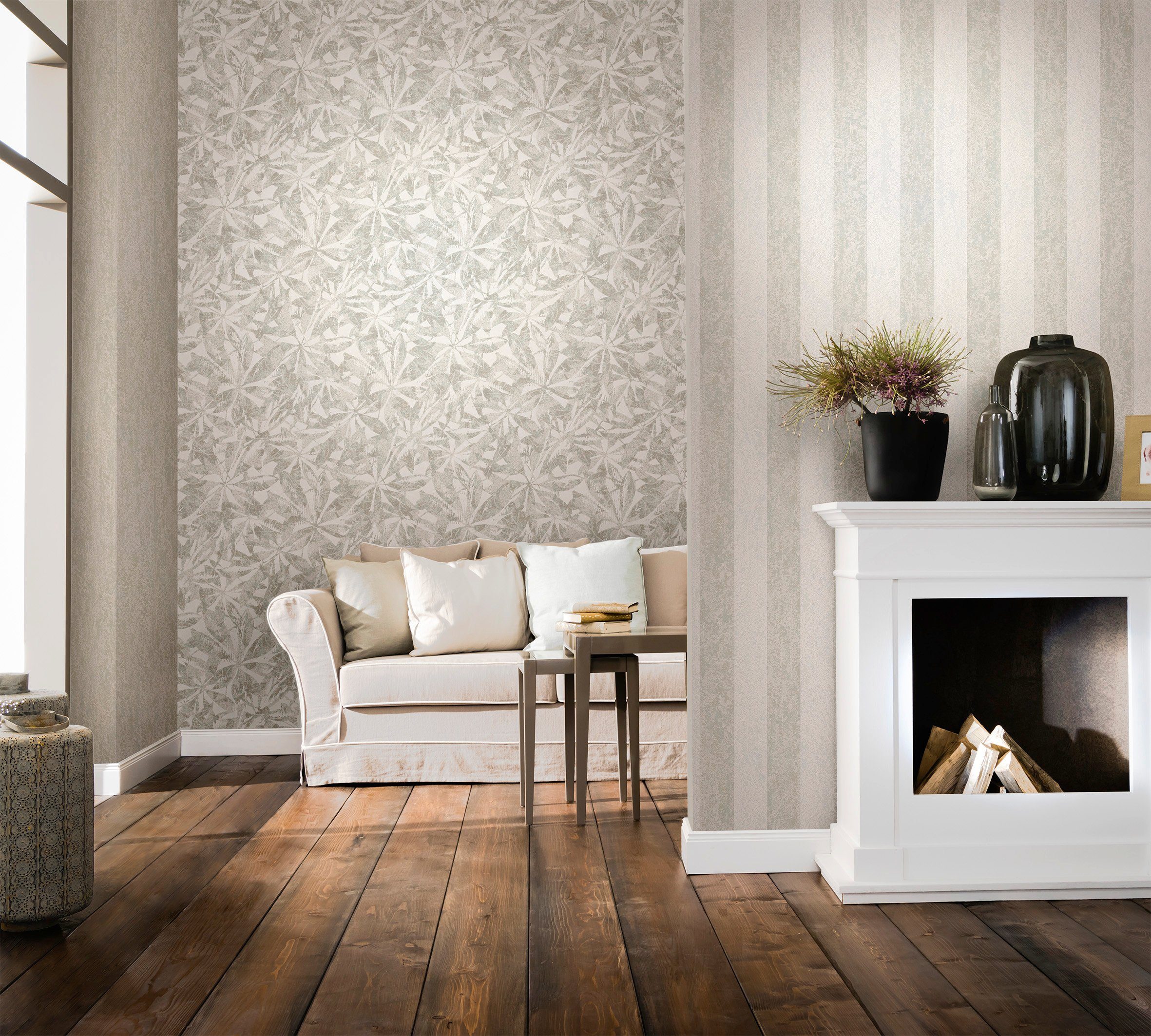 Marburg Vliestapete, Streifen, moderne Tapete für Wohnzimmer Schlafzimmer K günstig online kaufen