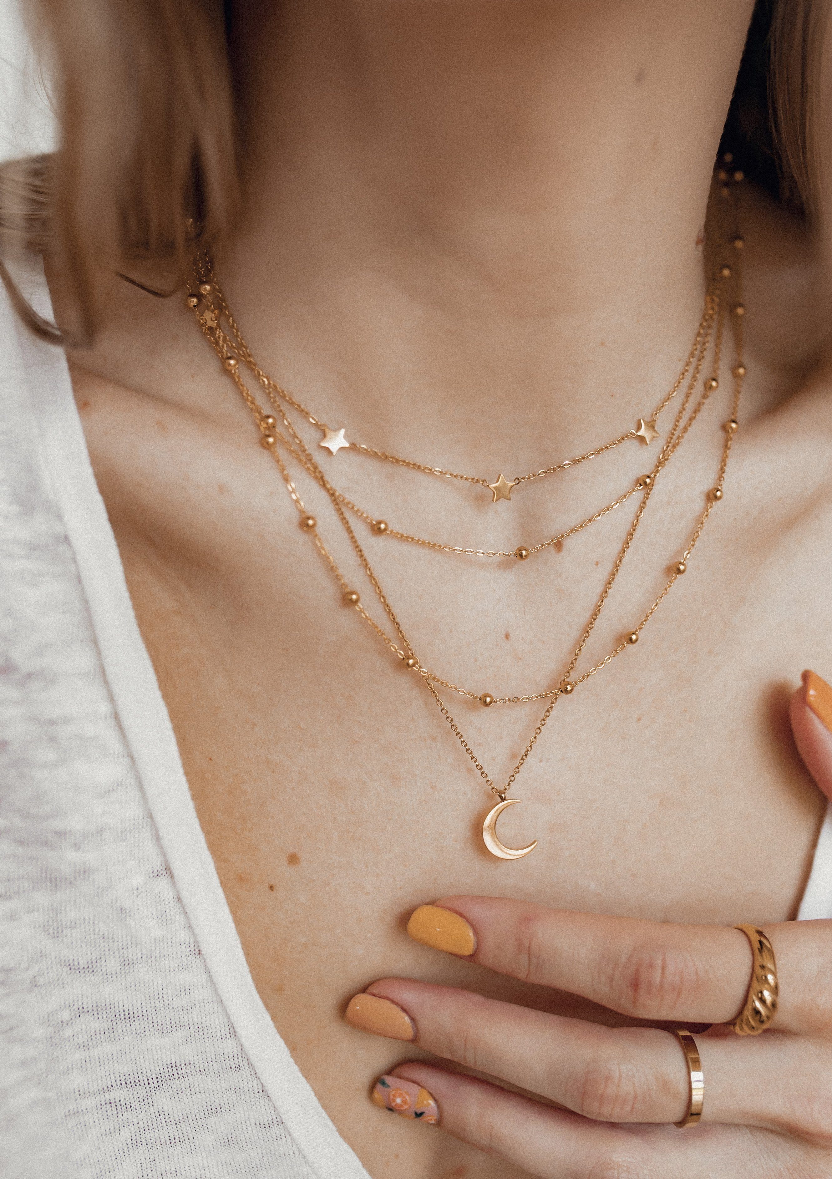 Hey Happiness Fingerring Damen Croissant 18K günstig online kaufen