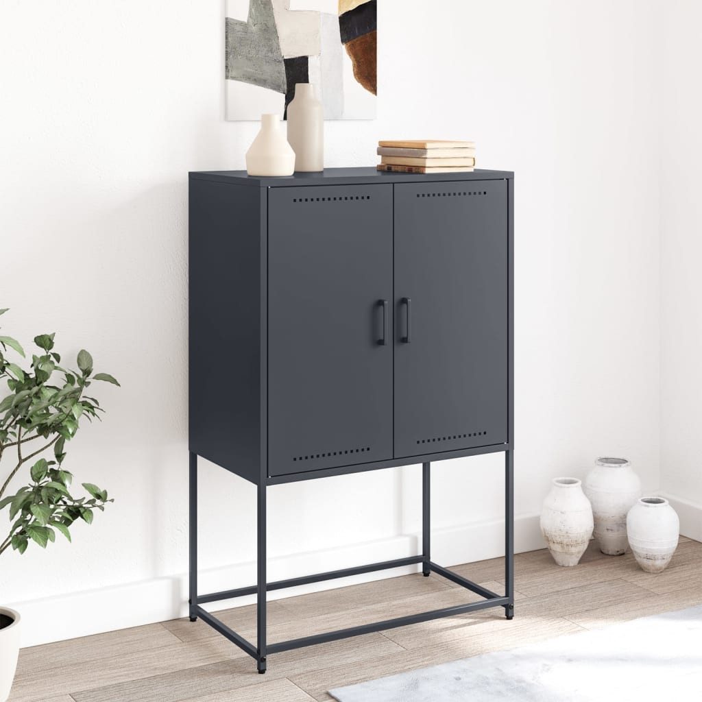 vidaXL Highboard Highboard Anthrazit 68,5x38,5x107 cm günstig online kaufen