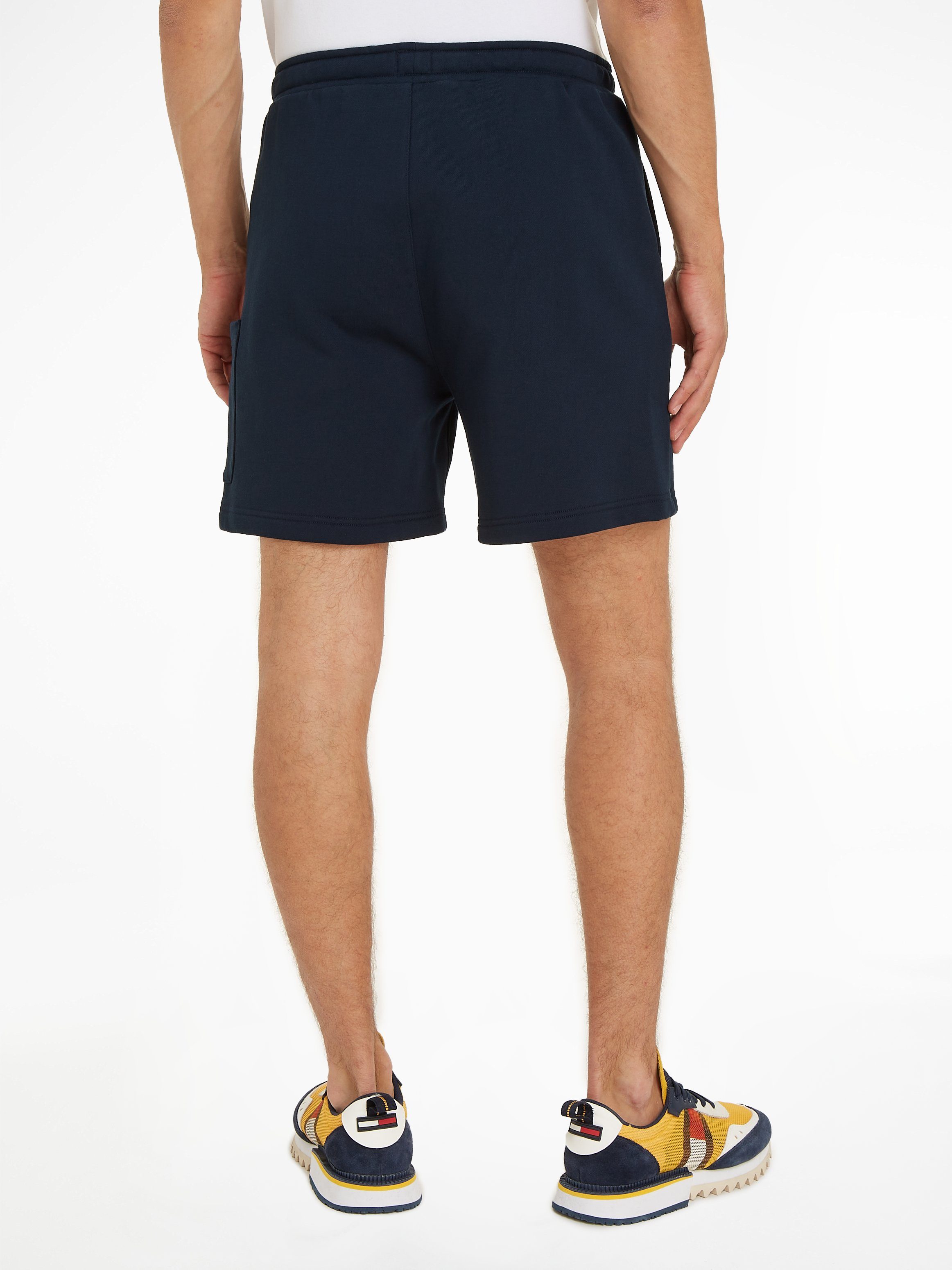 Tommy Cargoshorts Jeans mit Night Dark TJM BADGE Navy Seitentasche CARGO SHORT