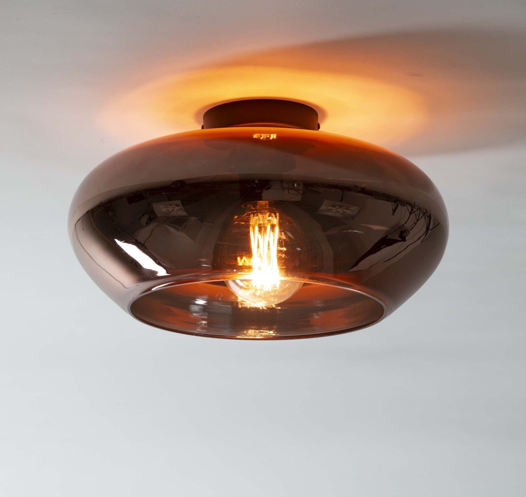 leven! Annekathrin Storkebaum Deckenleuchte Deckenlampe RELEVATE aus Glas Glaskuppel 1-flammig, LED - E27