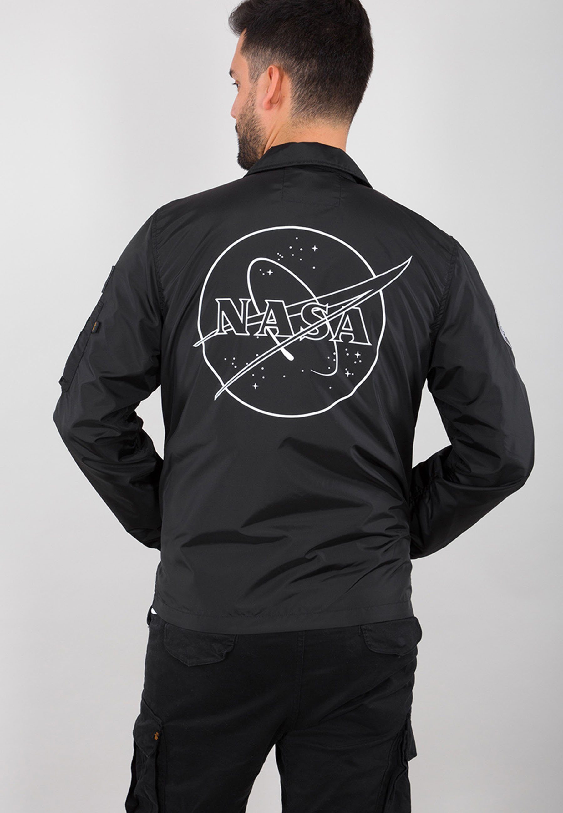 Alpha Industries NASA Industries Jackets Alpha - Coach Men Bomberjacke black Jacket Lightweight