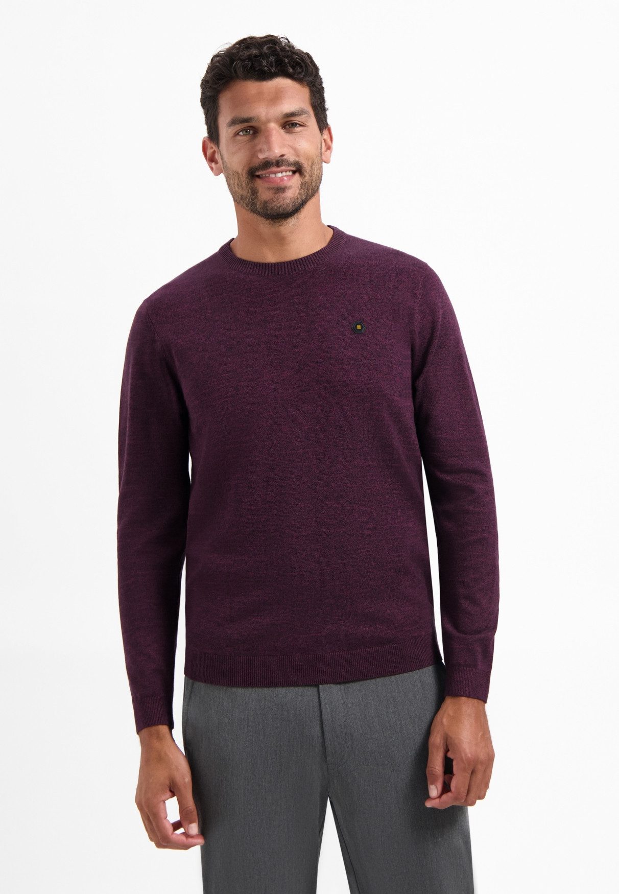 NO EXCESS Вязаные свитера Пуловеры Crewneck 2 Coloured Melange