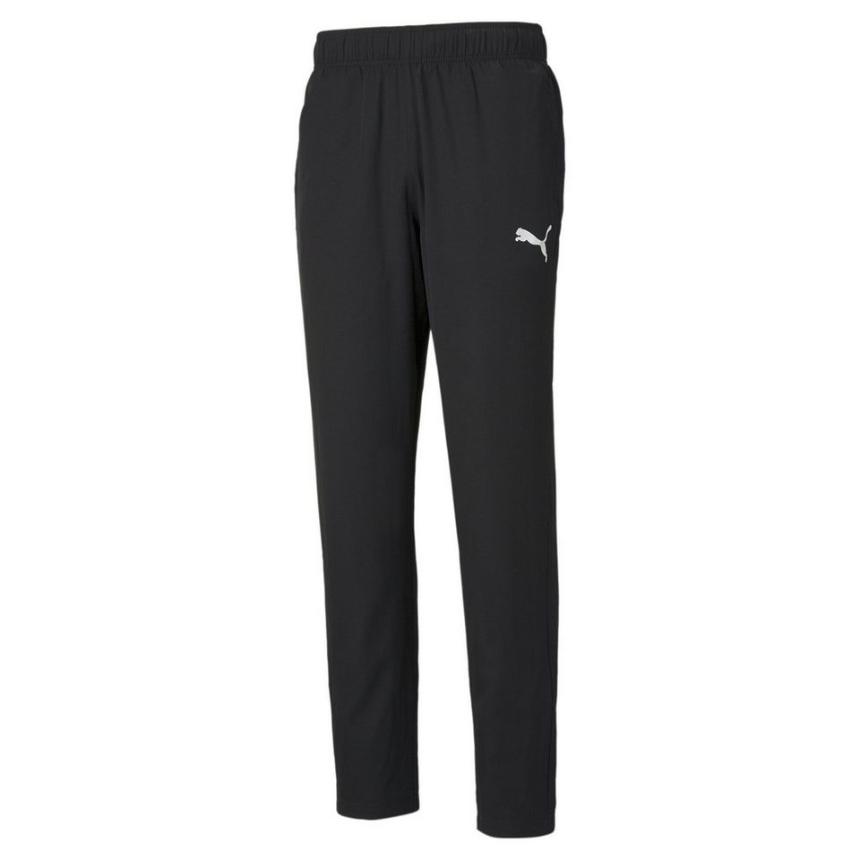 PUMA Sporthose Active Woven Sweatpants Herren, Elastischer Bund mit  innenliegenden Zugbändern für individuellen Komfort