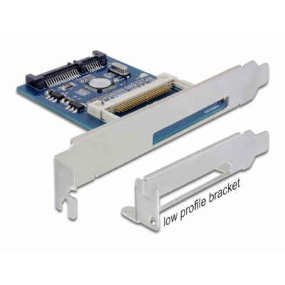 Delock SATA zu 1 x Compact Flash Modulkarte, inkl. Low-Profile Slotblech