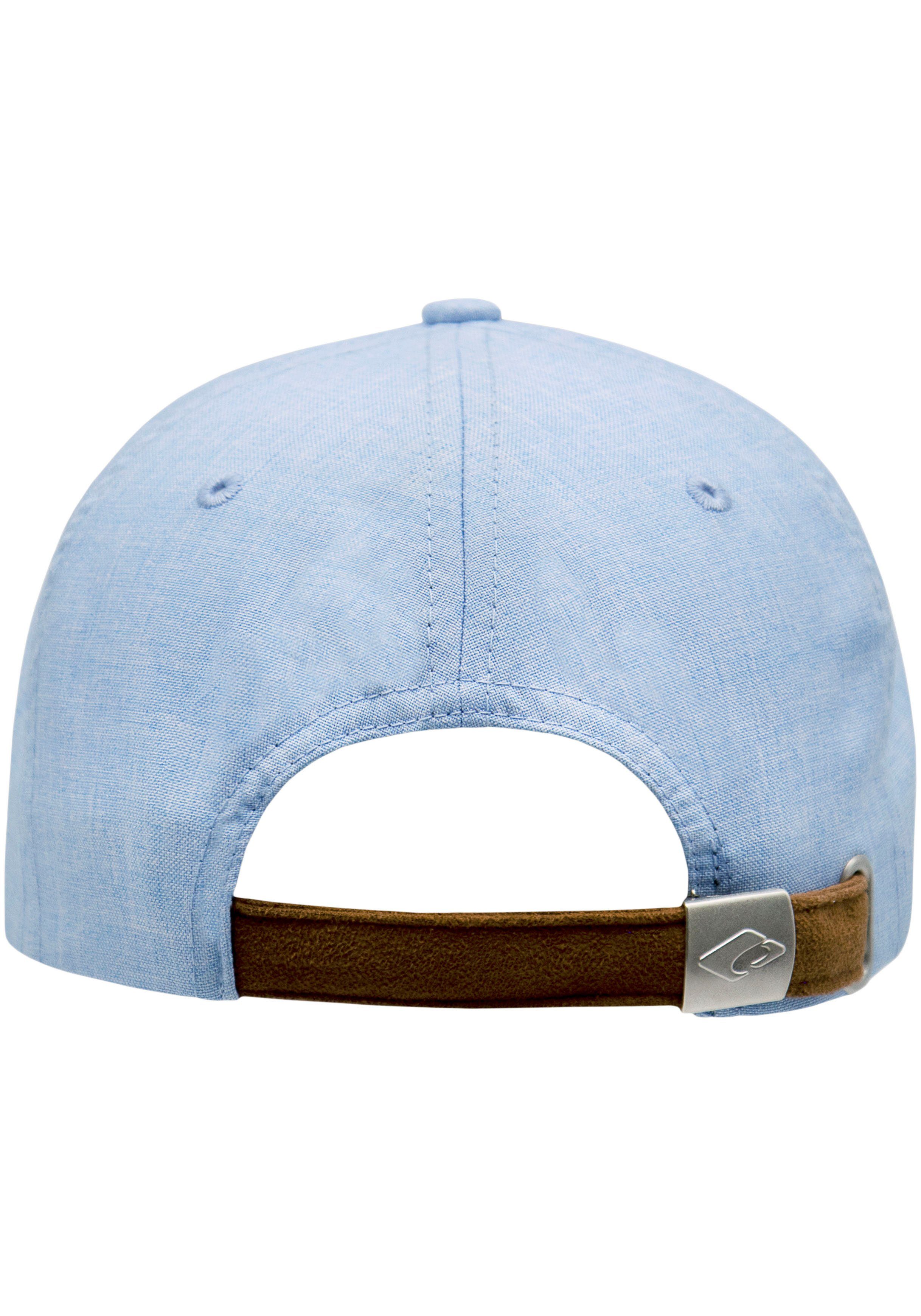 melierter verstellbar One Cap in Amadora Baseball Optik, chillouts Hat hellblau Size,