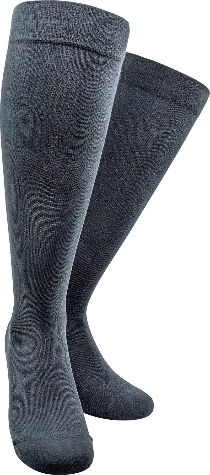 RELAXSAN Stützkniestrümpfe RelaxSan "Light Cotton" Strumpf, Kl. I, 18-22 mmHg, anatomisch geformt (1-Paar) extrem leichte Baumwollqualität, extra flache Nähte, atmungsaktiv