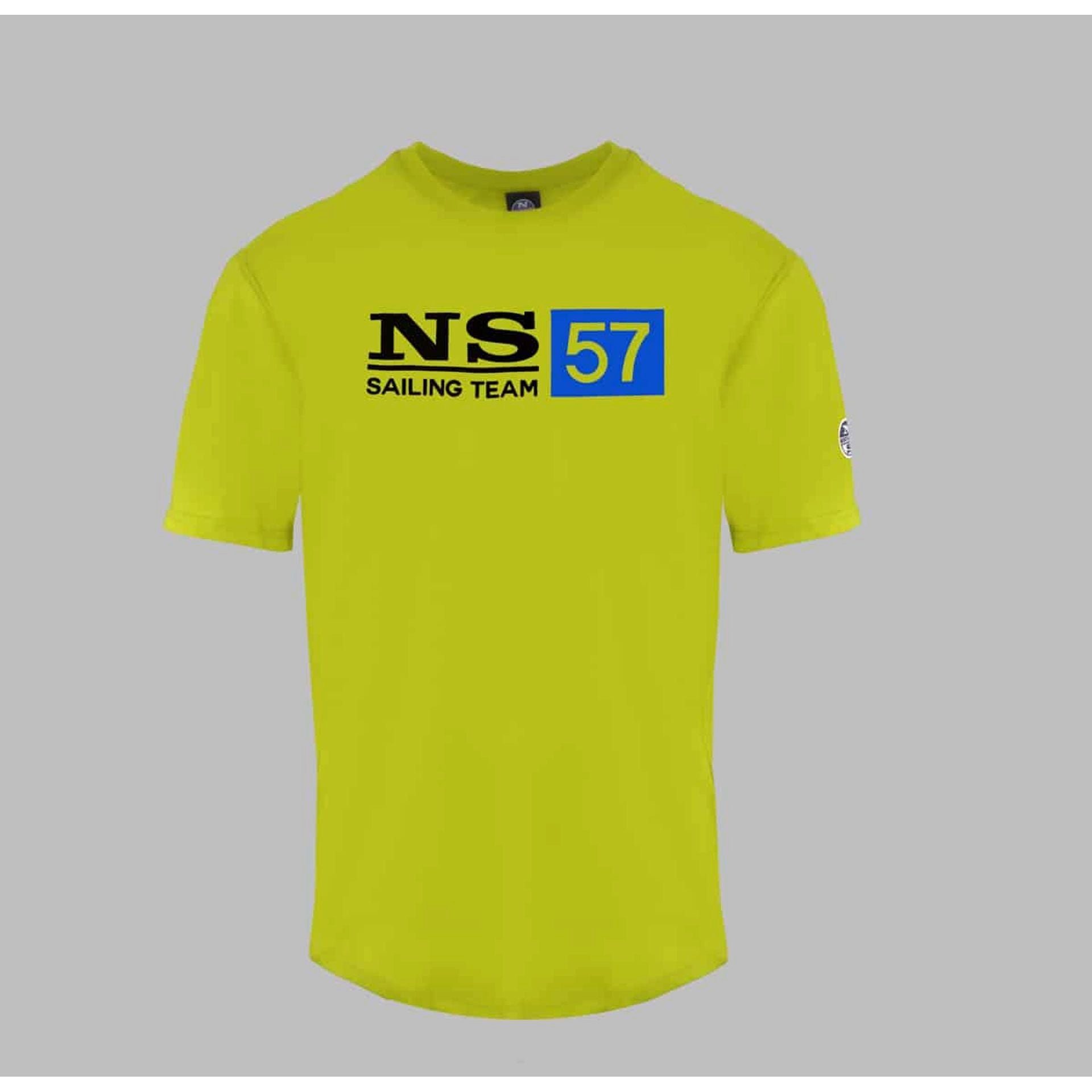 North Sails T-Shirt North Sails Herren T-Shirt in Gelb - Klassisch & Komfortabel Klassisches Design, 100% Baumwolle - perfekt für jeden Tag!