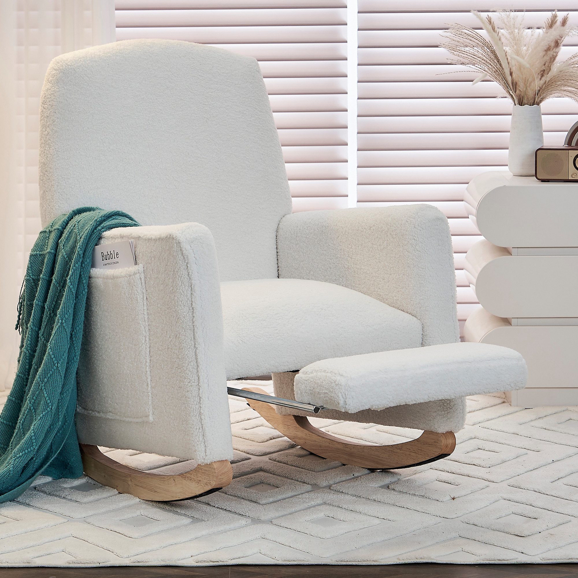 i@home Loungesessel Schaukelstuhl mit Hocker, Relaxsessel günstig online kaufen