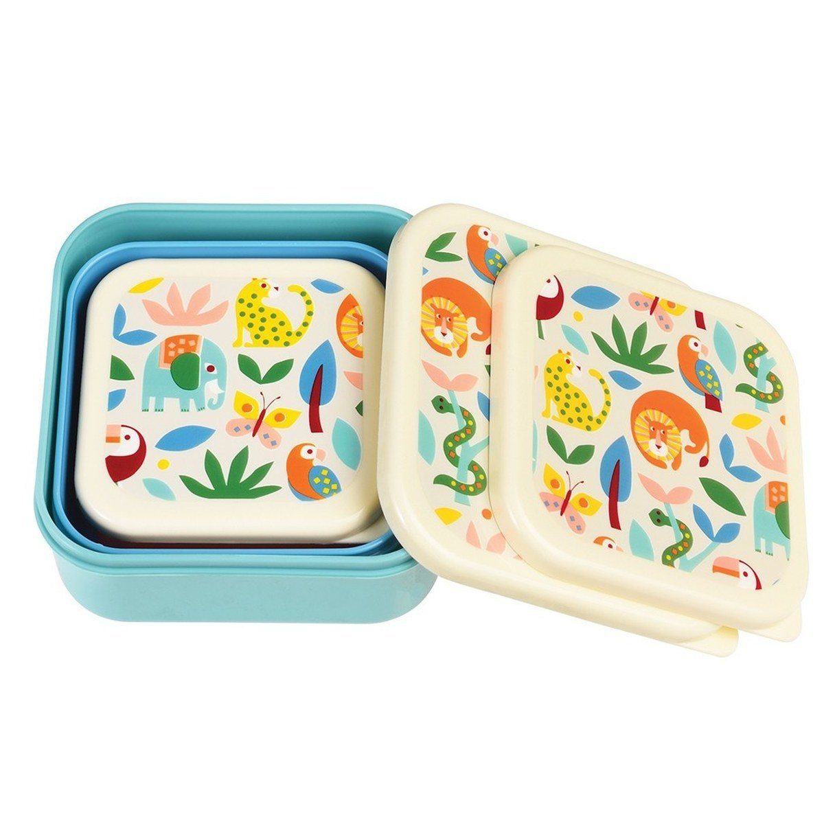Rex London Lunchbox Brotdosen Wild Wonders 3er Set Brotbüchse Vesperdose