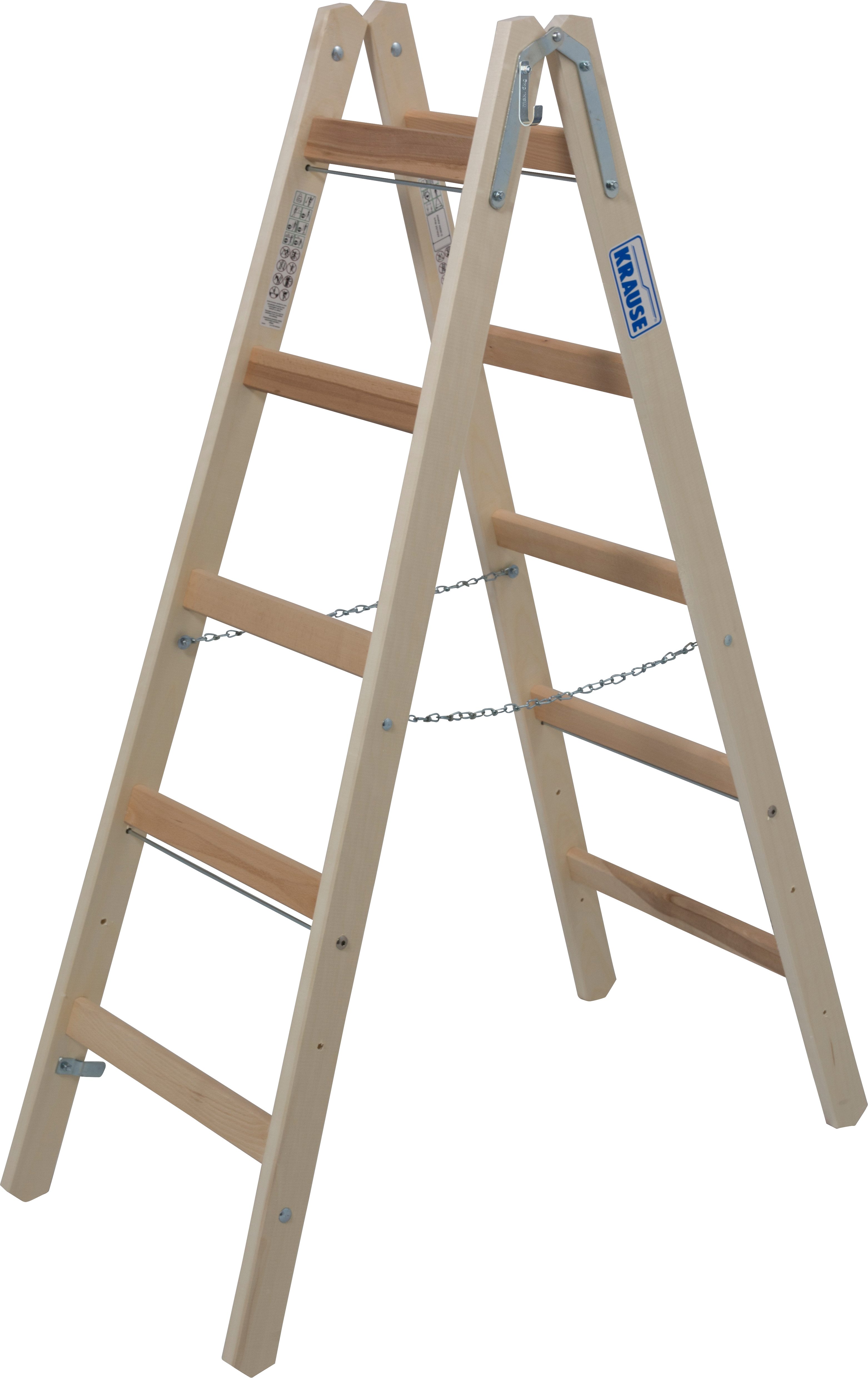 KRAUSE Doppelleiter Stabilo, 2x5 Sprossen, beidseitig begehbar