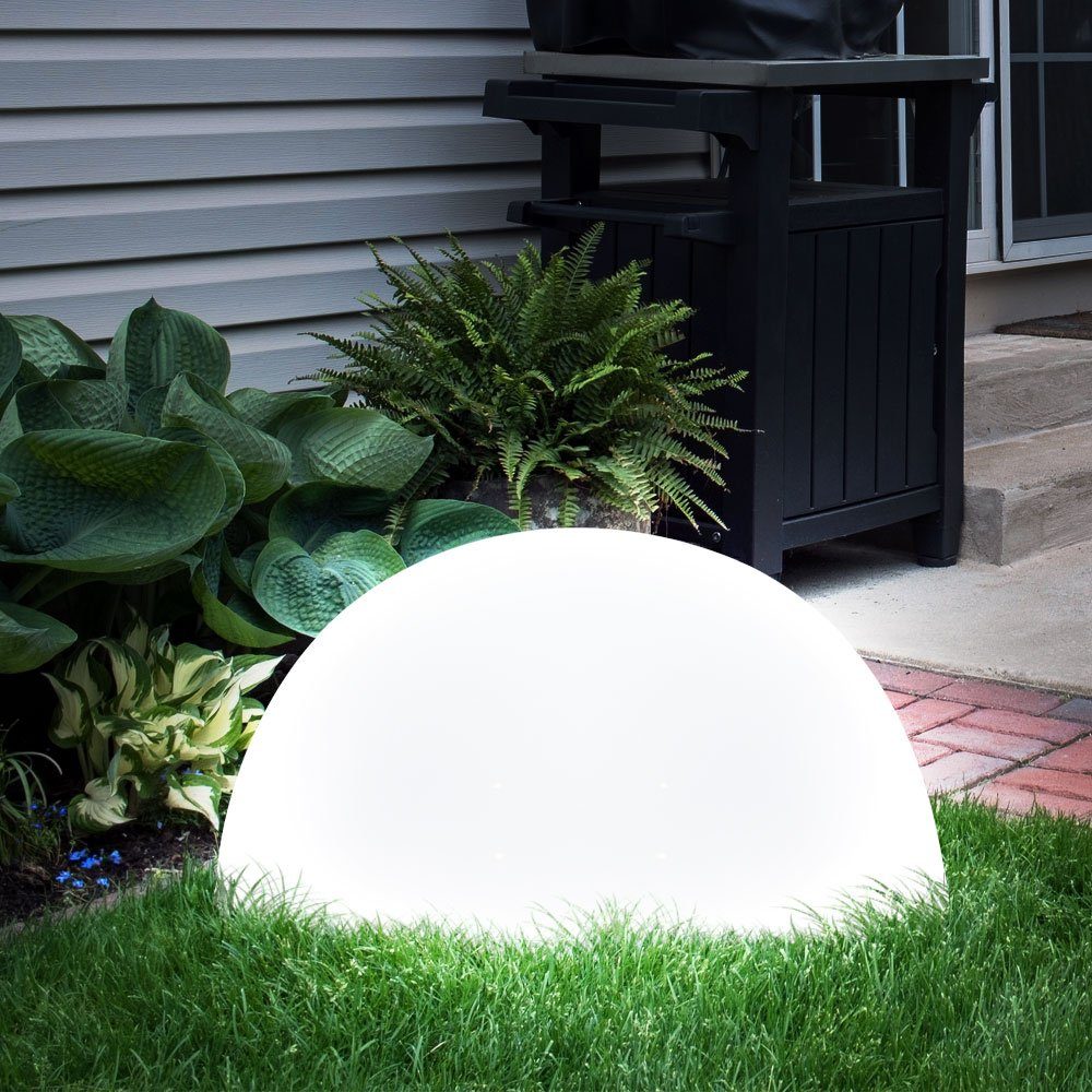 etc-shop LED Außen-Stehlampe, LED Solarleuchte Kugelform Außenleuchte  Außenbereich Gartenleuchte Lampe Leuchte