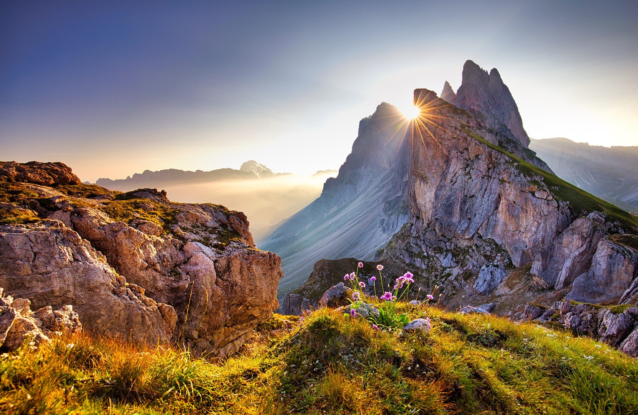 Fototapete VLIES-Tapete Premium "Berge"