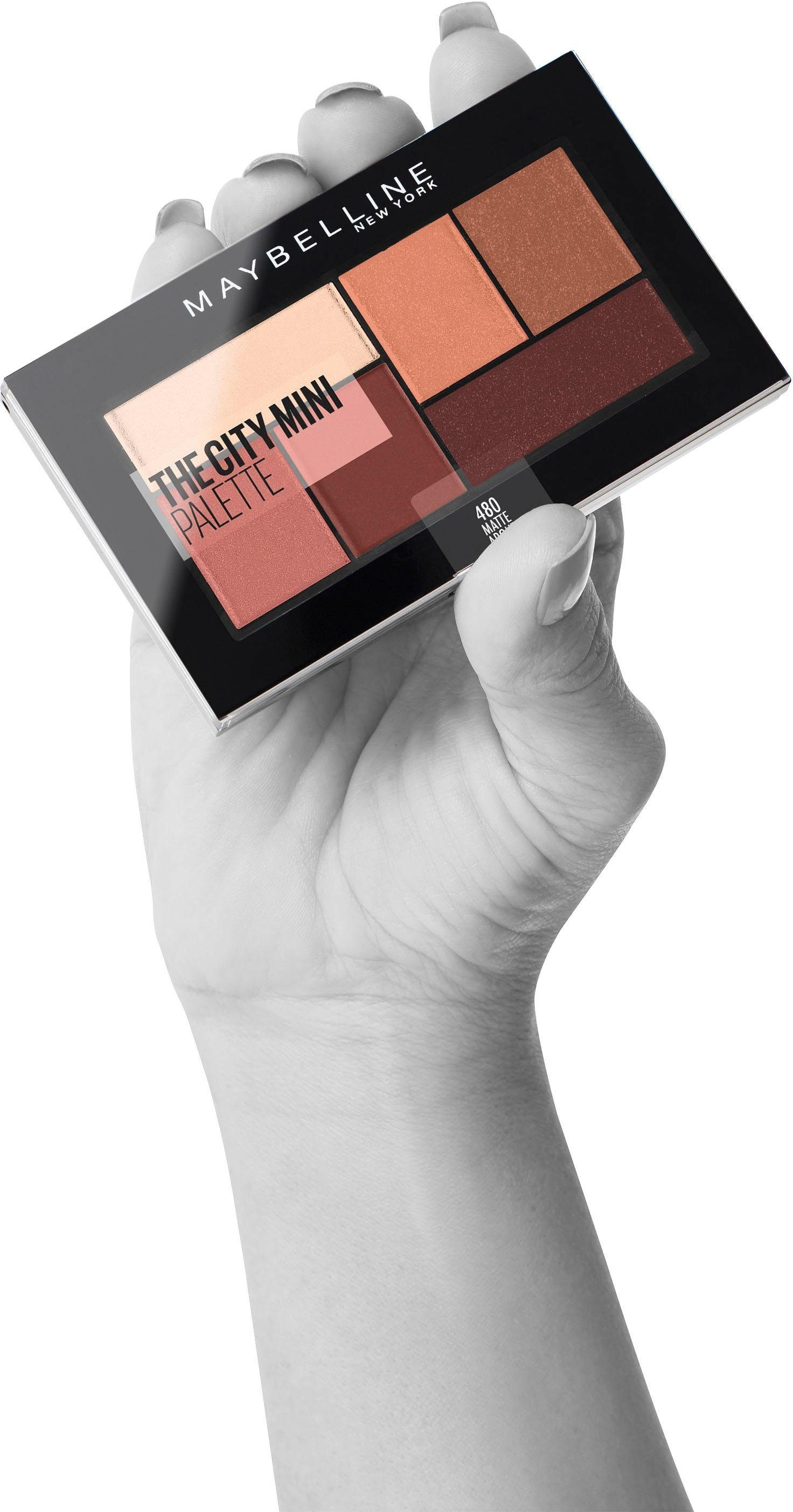 MAYBELLINE Lidschatten-Palette Matte Mini, City The NEW About Town YORK