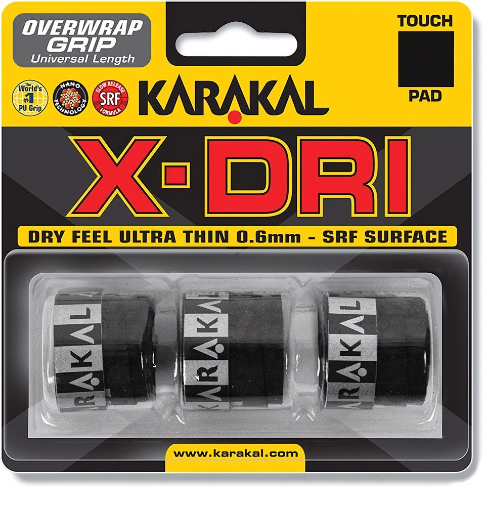Karakal Griffband X-DRI Overwrap Grip 3er Pack