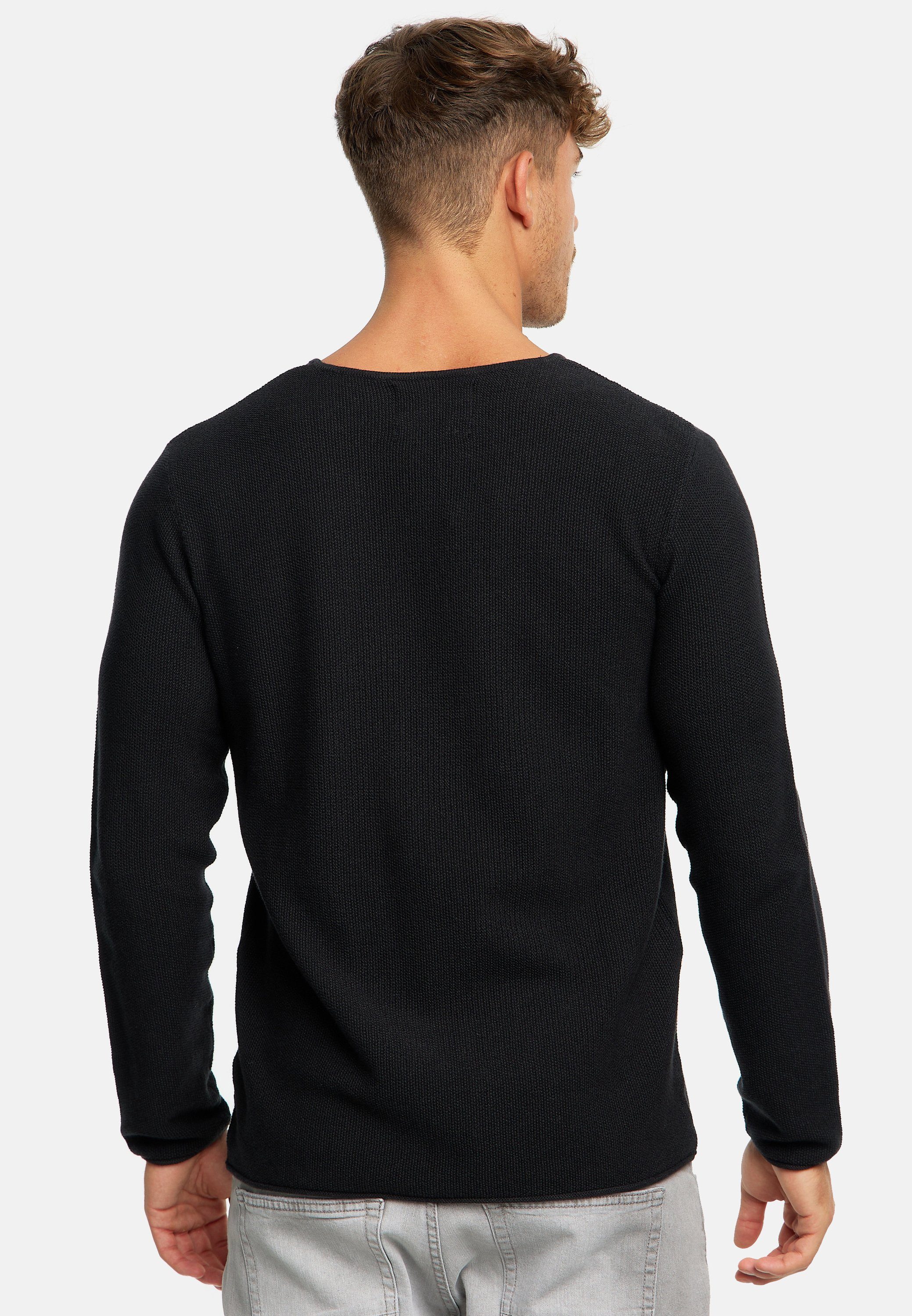 Indicode Strickpullover Herren Loakim Pullover Herrenpullover aus elastischer Baumwoll-Qualität, Rundhalsausschnitt