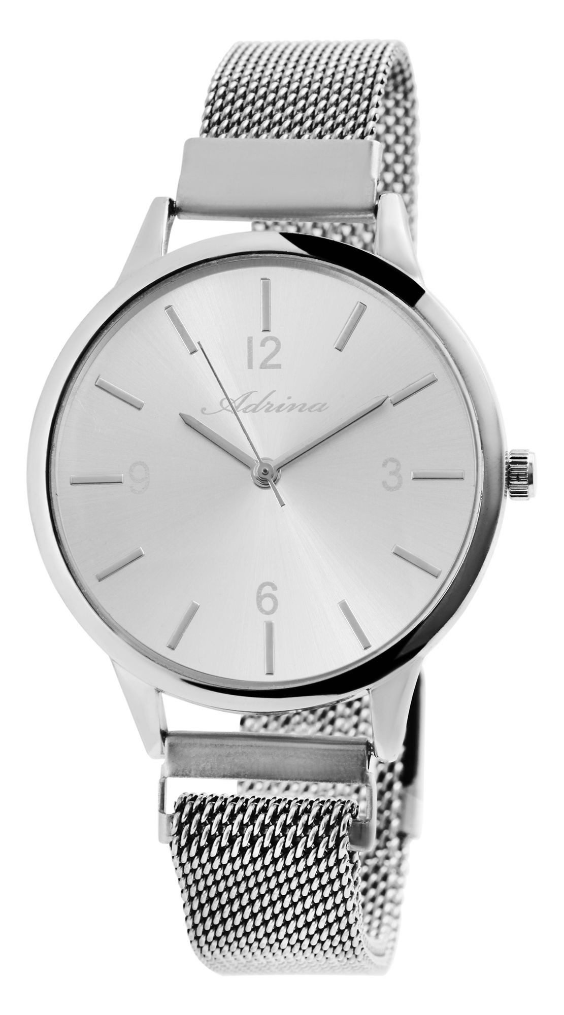 Adrina Quarzuhr AR0036 Adrina Damenuhr mit Edelstahl-Milanesearmband, Damen günstig online kaufen