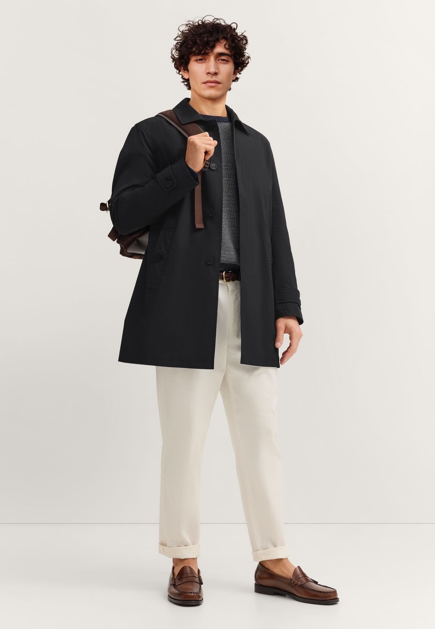 bugatti Kurzmantel Regular Fit wasserabweisend und PFC-frei