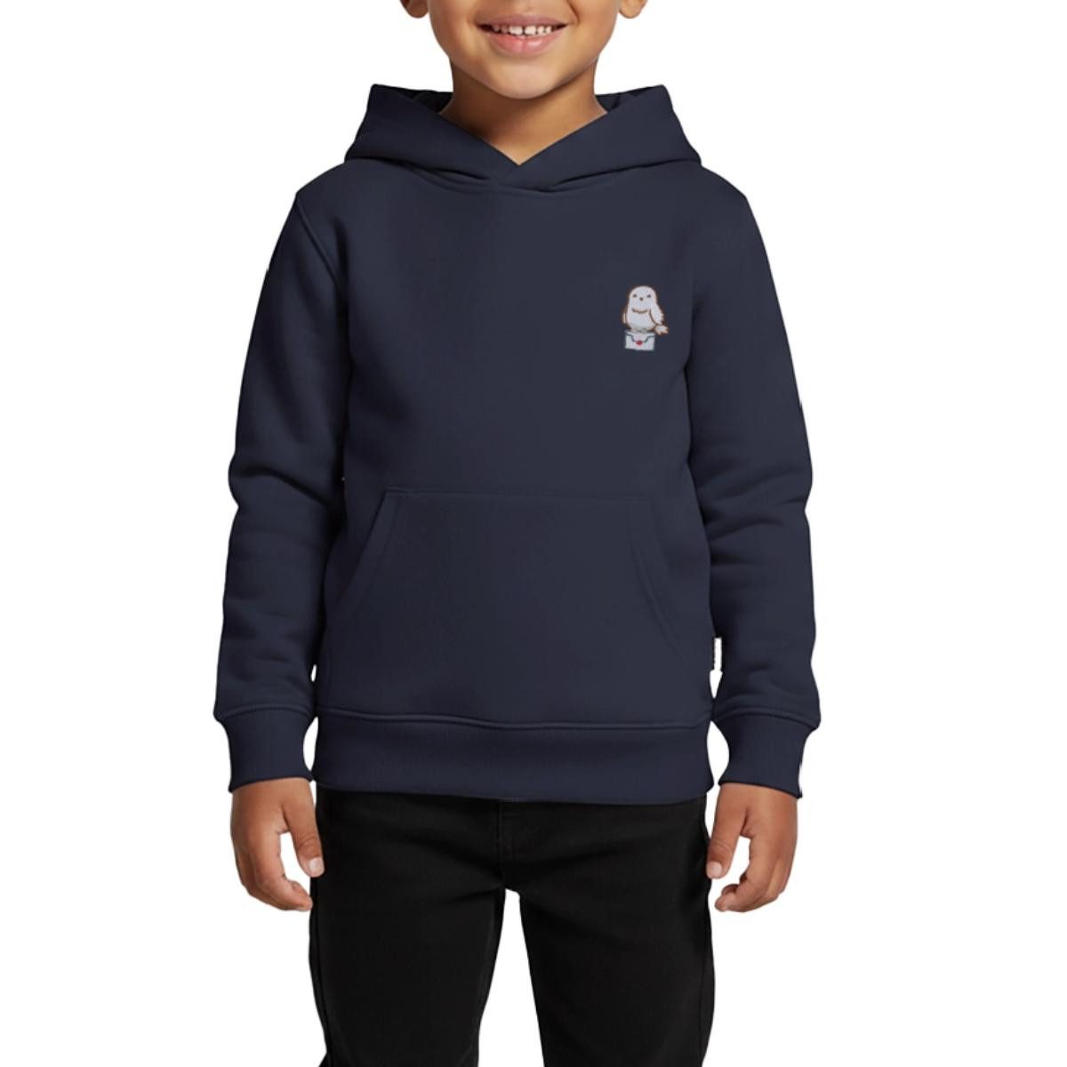 Hoodie Harry Potter Hedwig Mit Briefumschlag Stick-Design Kinder Premium Hood