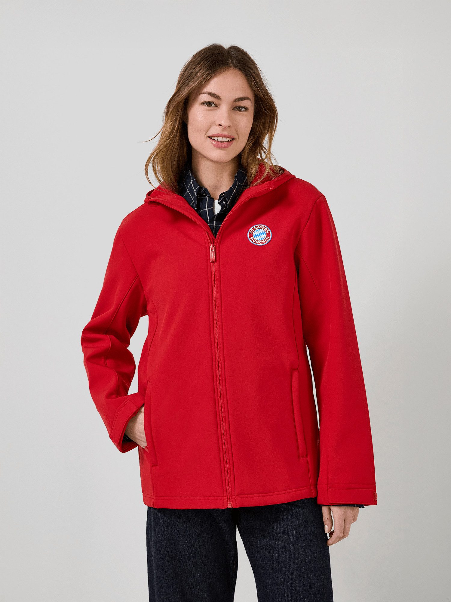 FC Bayern München Softshelljacke FC Bayern München, Softshelljacke Essentials, Herren, Rot