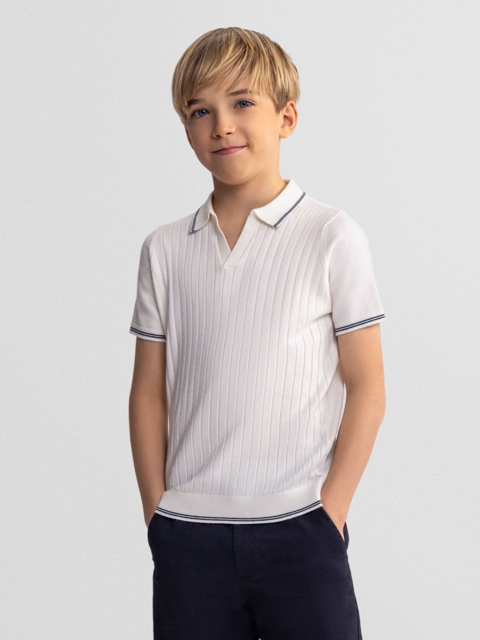 MINOTI Poloshirt Streifen in Kontrastfarbe