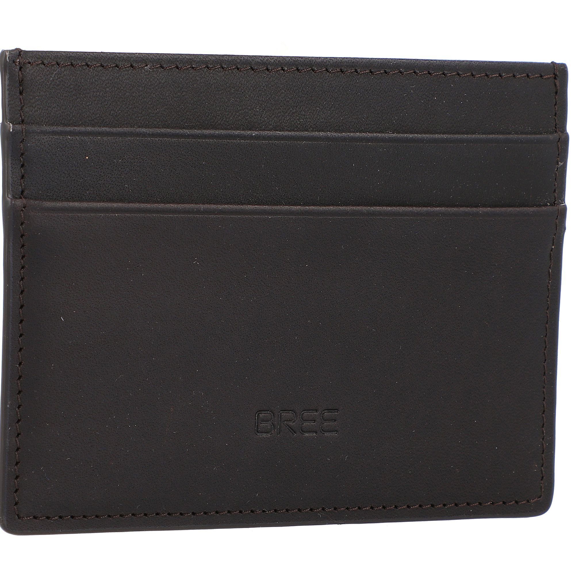 Leder BREE Oxford, darkbrown Etui