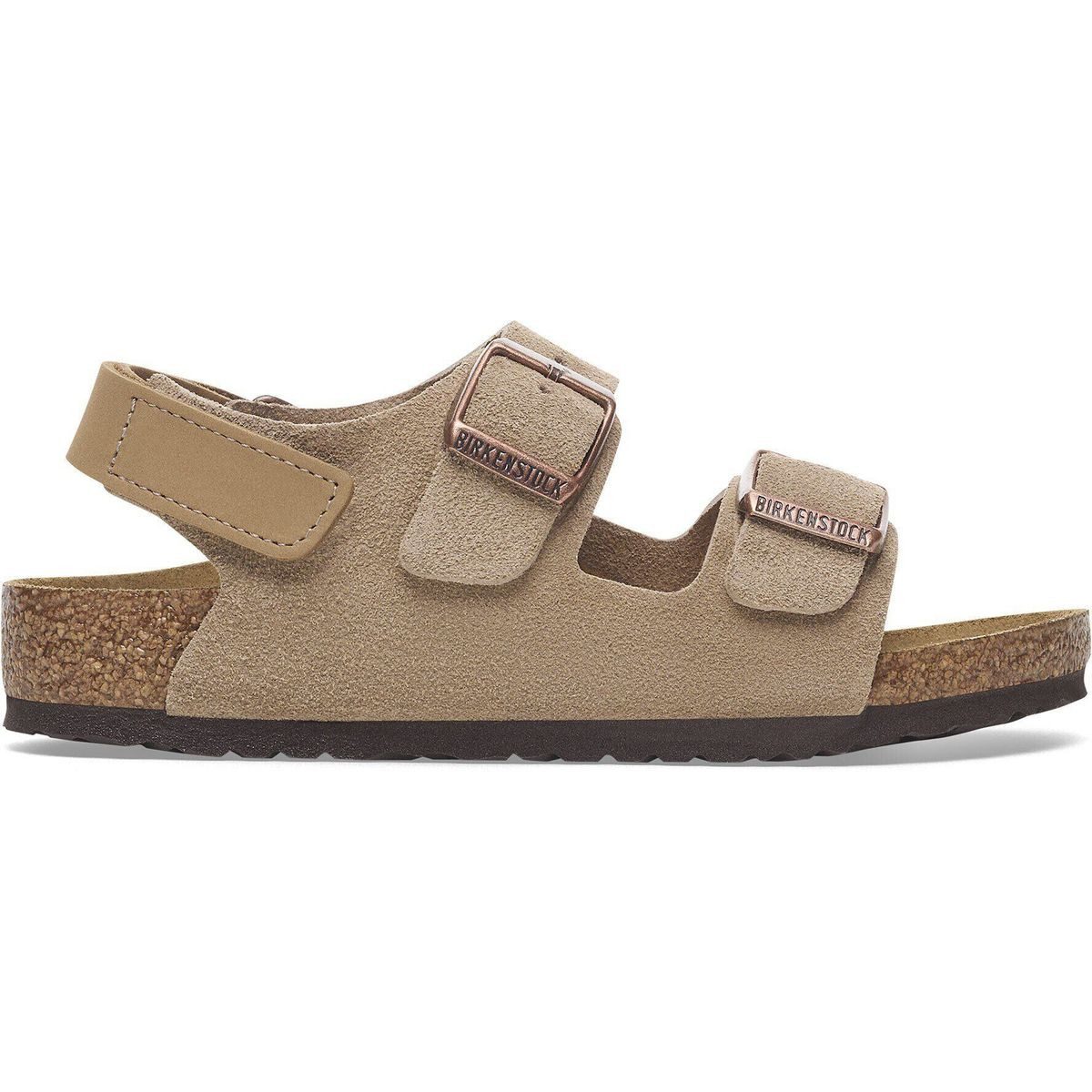Birkenstock Milano AS Kids Velour Leather Outdoorsandale Maximaler Komfort und Stil für aktive Jungen, mit anatomisch