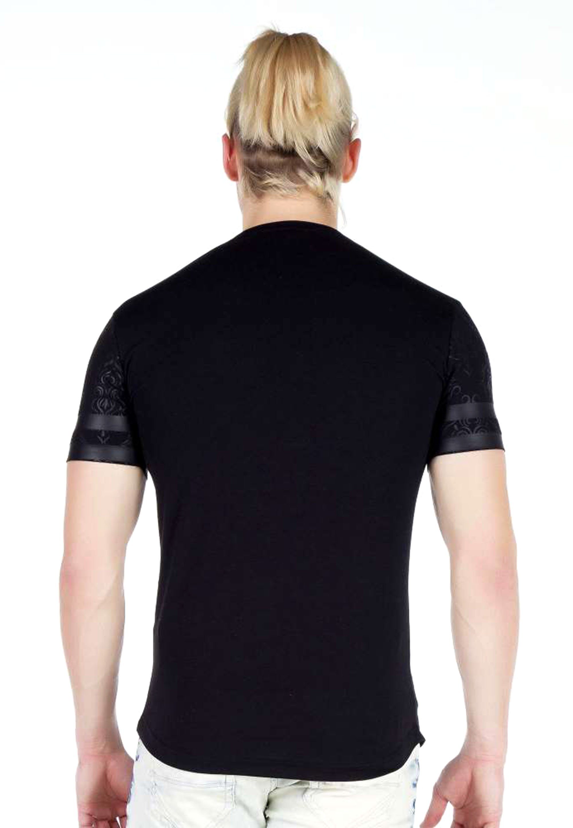 Baxx coolem schwarz T-Shirt Ketten-Detail Cipo & mit