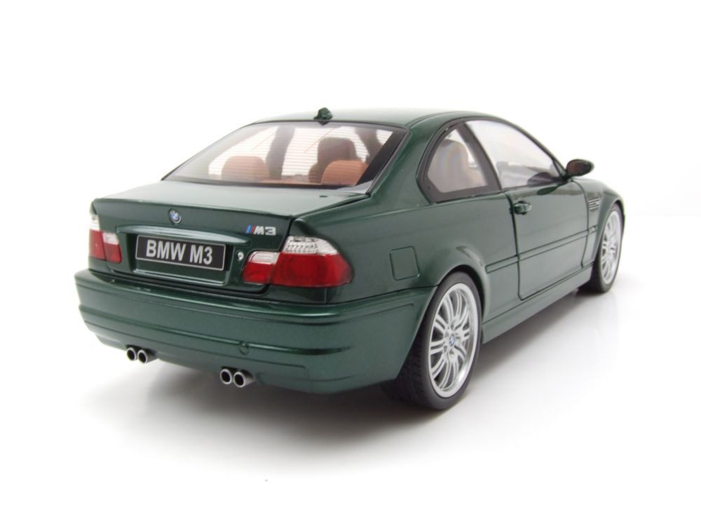 Solido Modellauto BMW M3 E46 Coupe 2000 dunkelgrün, Maßstab 1:18