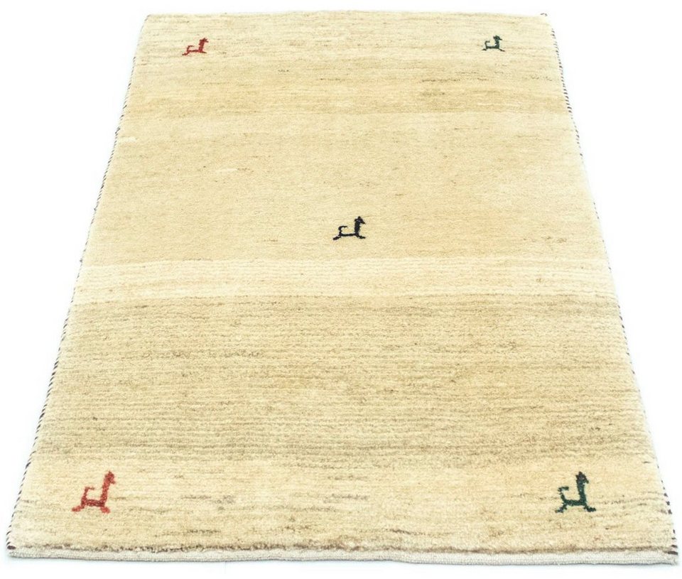 Wollteppich Gabbeh Teppich handgeknüpft mehrfarbig, morgenland, rechteckig,  Höhe: 14 mm, handgeknüpft