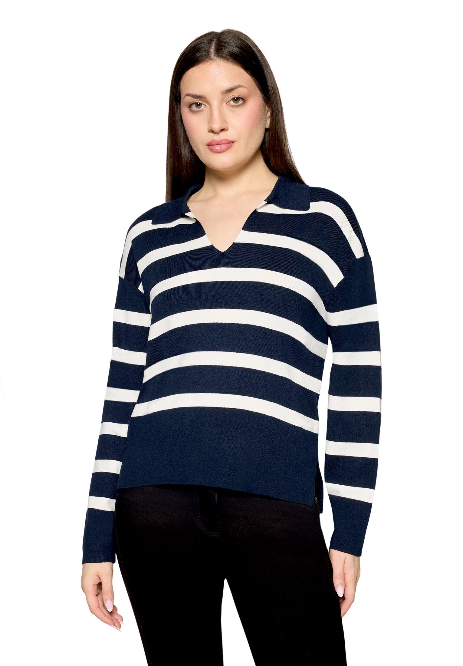 Betty Barclay Strickpullover Damen mit Streifen (1-tlg)