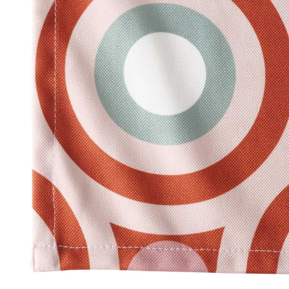AltoBelli Tischläufer AltoBelli Tischläufer RETRO Kreise Terrakotta & Rosé
