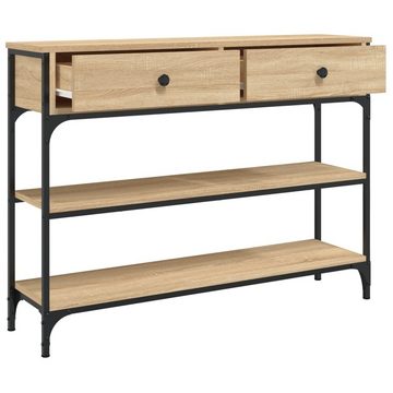 furnicato Beistelltisch Konsolentisch Sonoma-Eiche 100x25x75 cm Holzwerkstoff