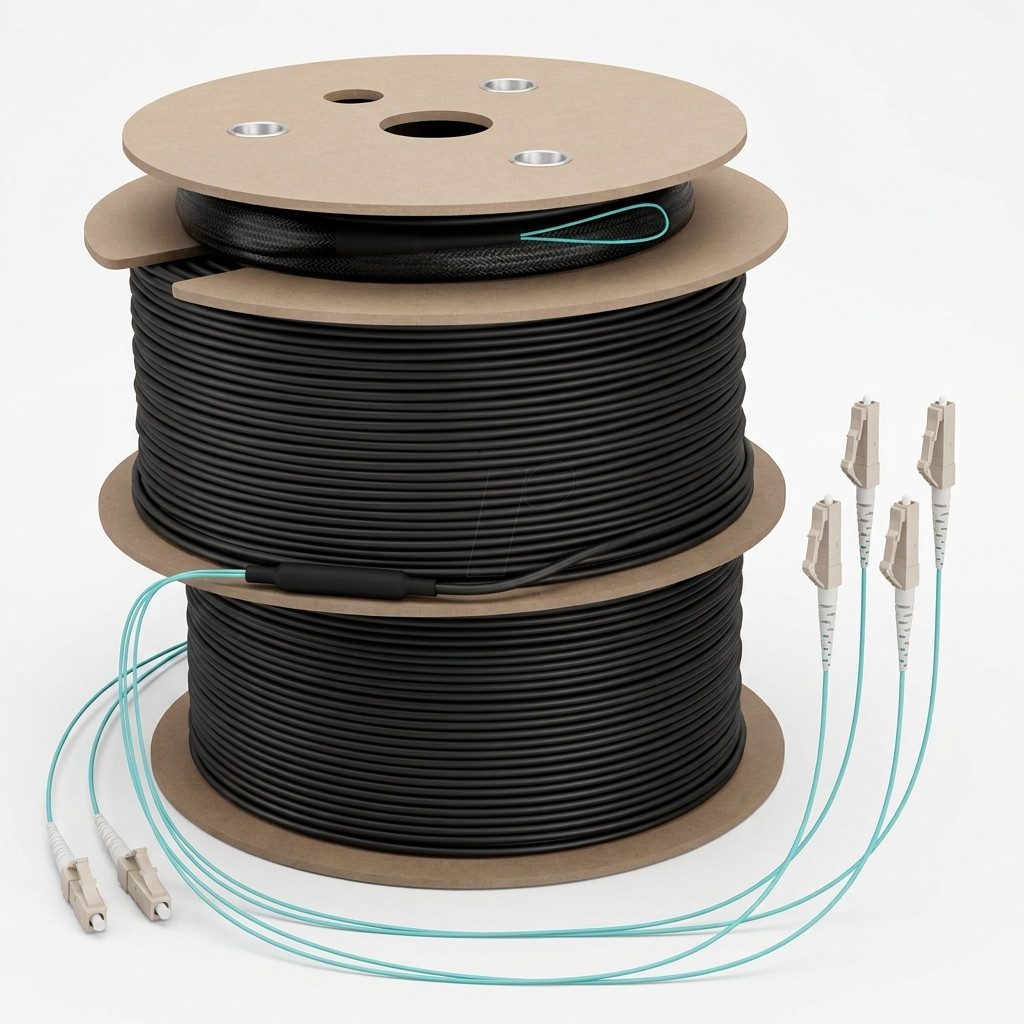EFB ELEKTRONIK EFB Elektronik EFB U-DQ(ZN)BH OM3 4G LC-LC 110m Dca LSZH Glasfaserkabel