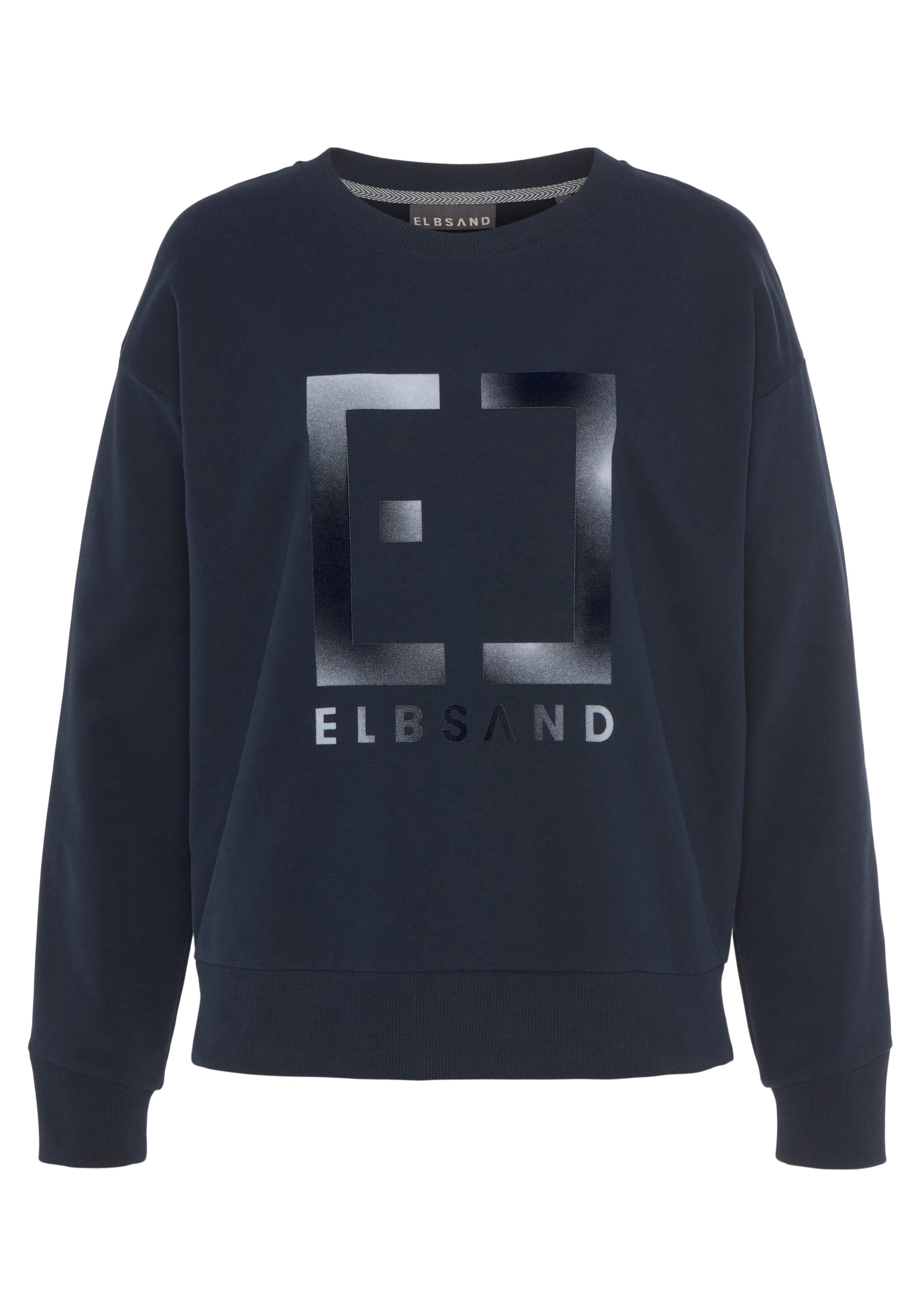 marine Elbsand Fionni Sweatshirt Logoprint mit großem