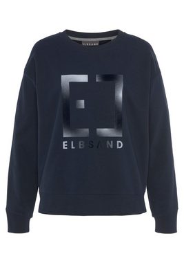 Elbsand Sweatshirt Fionni mit großem Logoprint, sportlich-casual