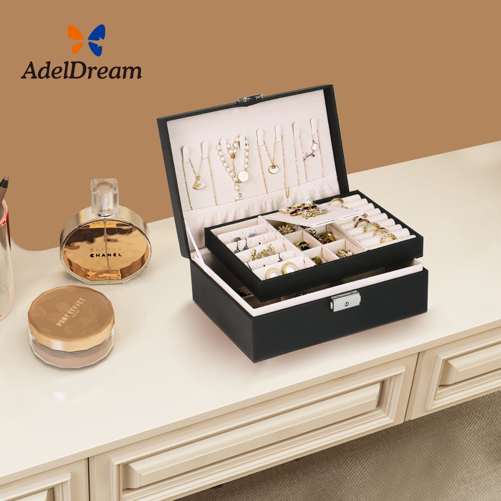 AdelDream Schmuckkasten AdelDream Damen Mädchen Schmuckkästchen – Bild 2 von 5
