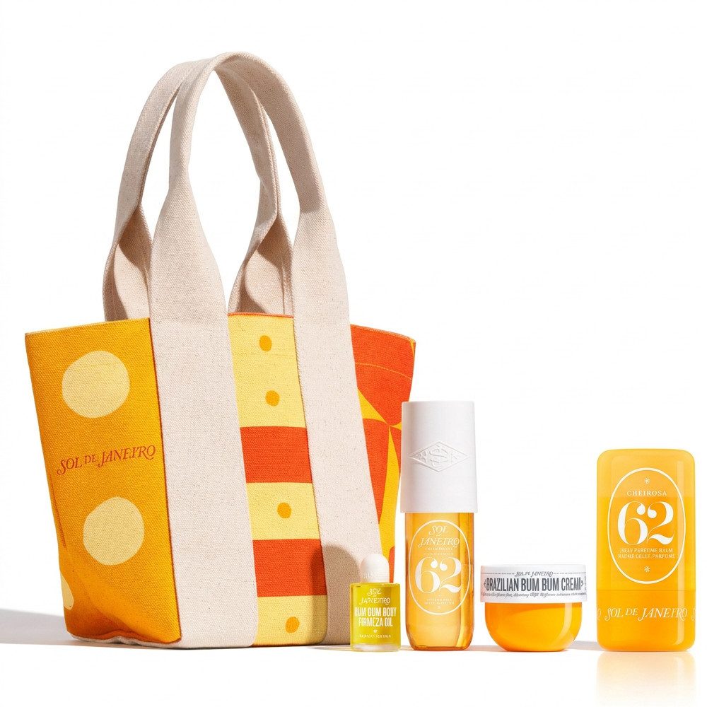 Sol de Janeiro Pflege-Geschenkset Sol de Janeiro Cheirosa 62 Body Essentials und Jelly Balm Set, Kombiniert Körperpflege und Duftstick im ikonischen Cheirosa 62 Duft
