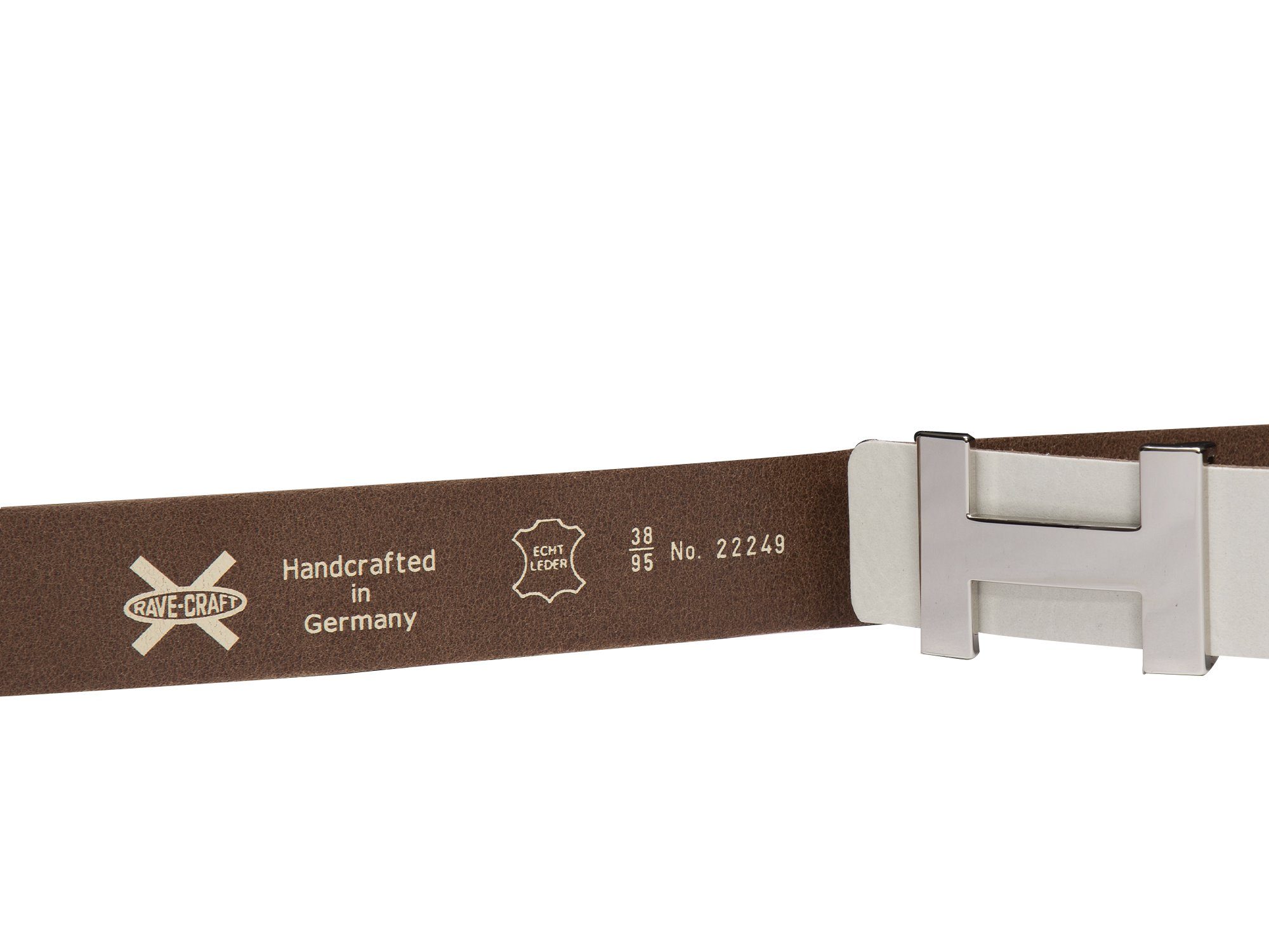 Rave-Craft Ledergürtel H-Gürtel in Leder 22249 günstig online kaufen